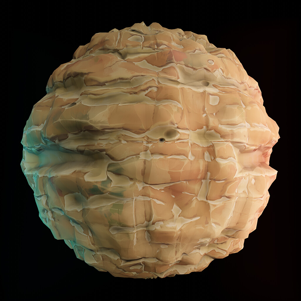 Sandy Cliff - Substance Designer Stylized Material