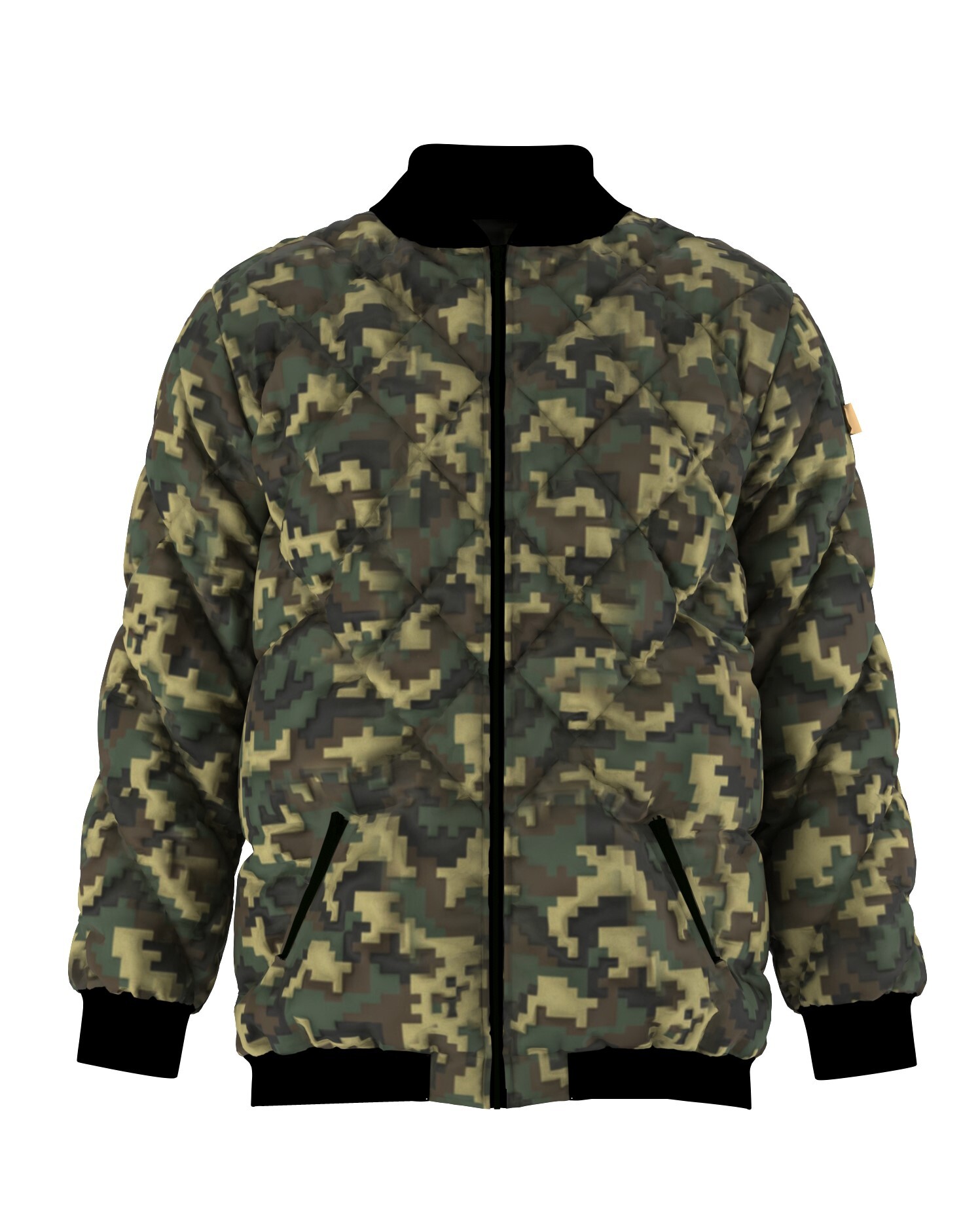 ArtStation - 3D Camouflage boomber jacket