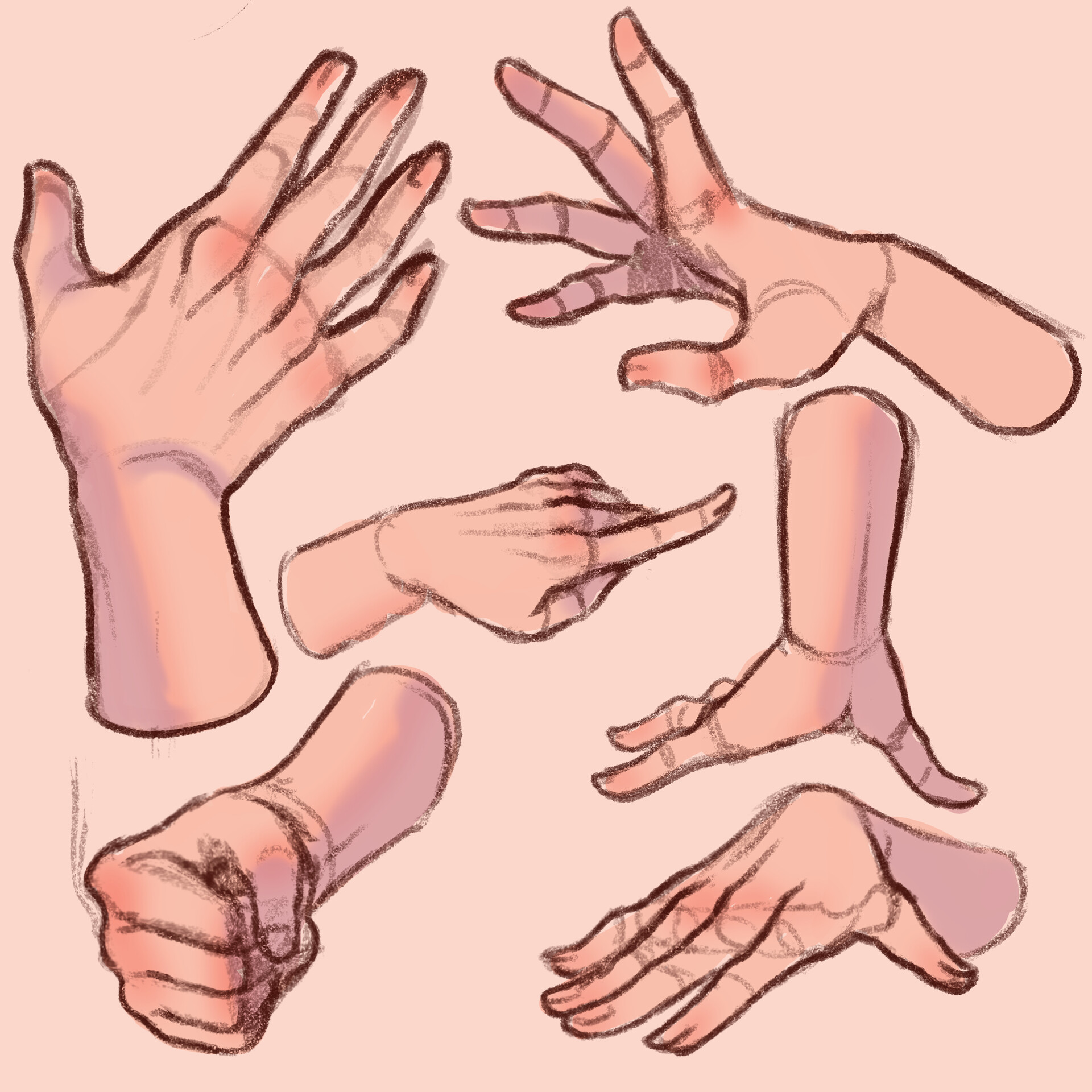 How to Draw Relaxed Hands 5 Ways  YouTube