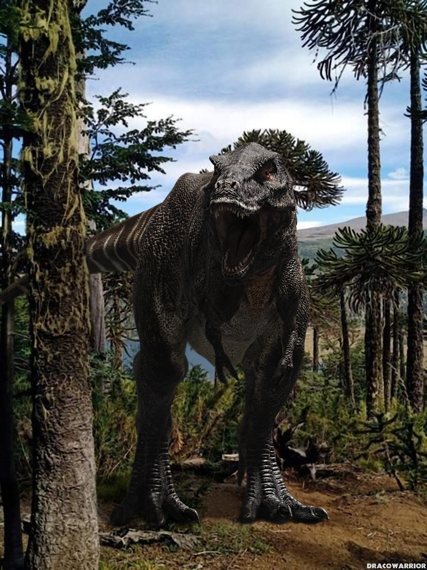 DracoWarrior Walking with dinosaurs Tyrannosaurus Rex 3d model