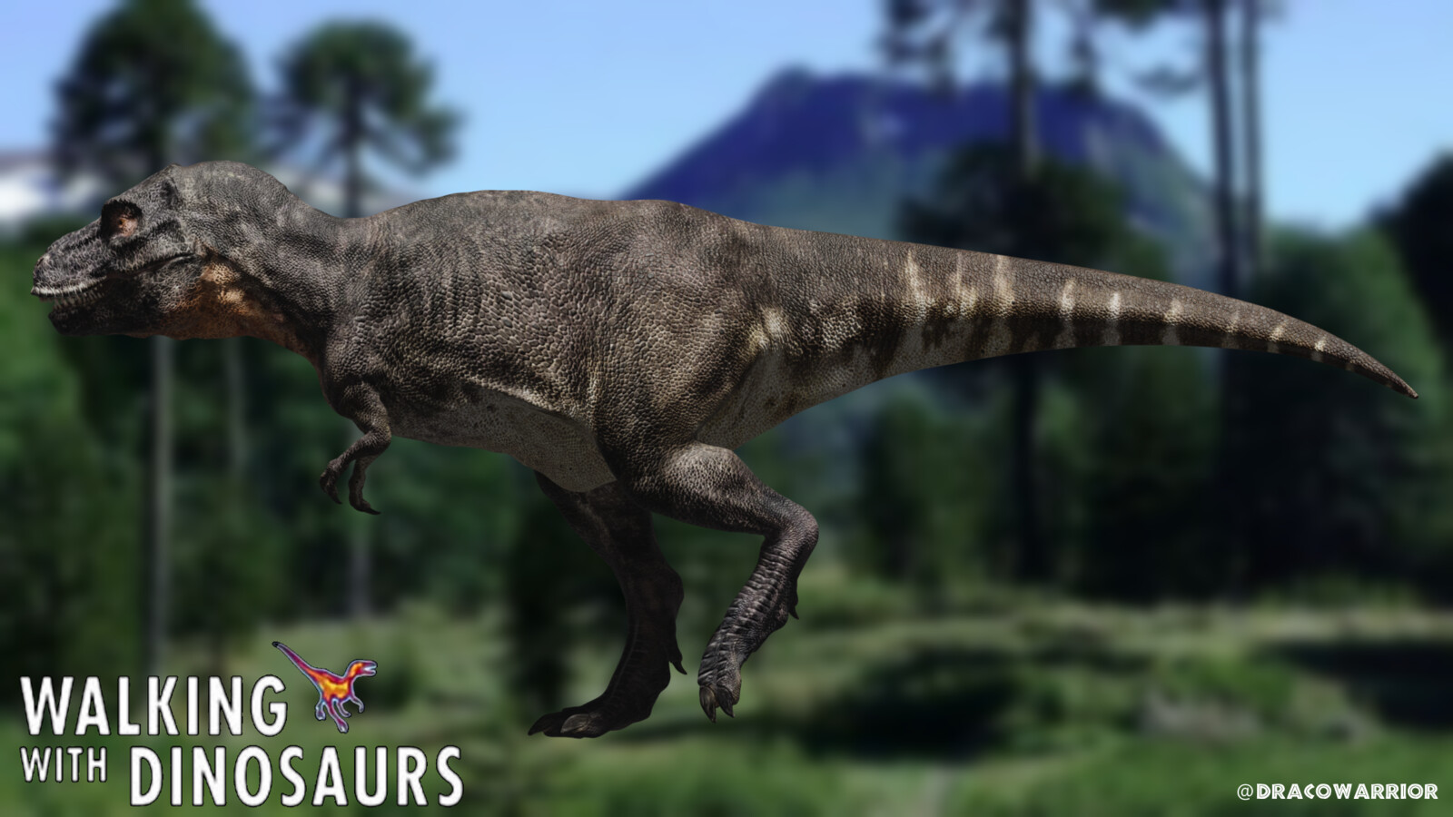 DracoWarrior Walking with dinosaurs Tyrannosaurus Rex 3d model