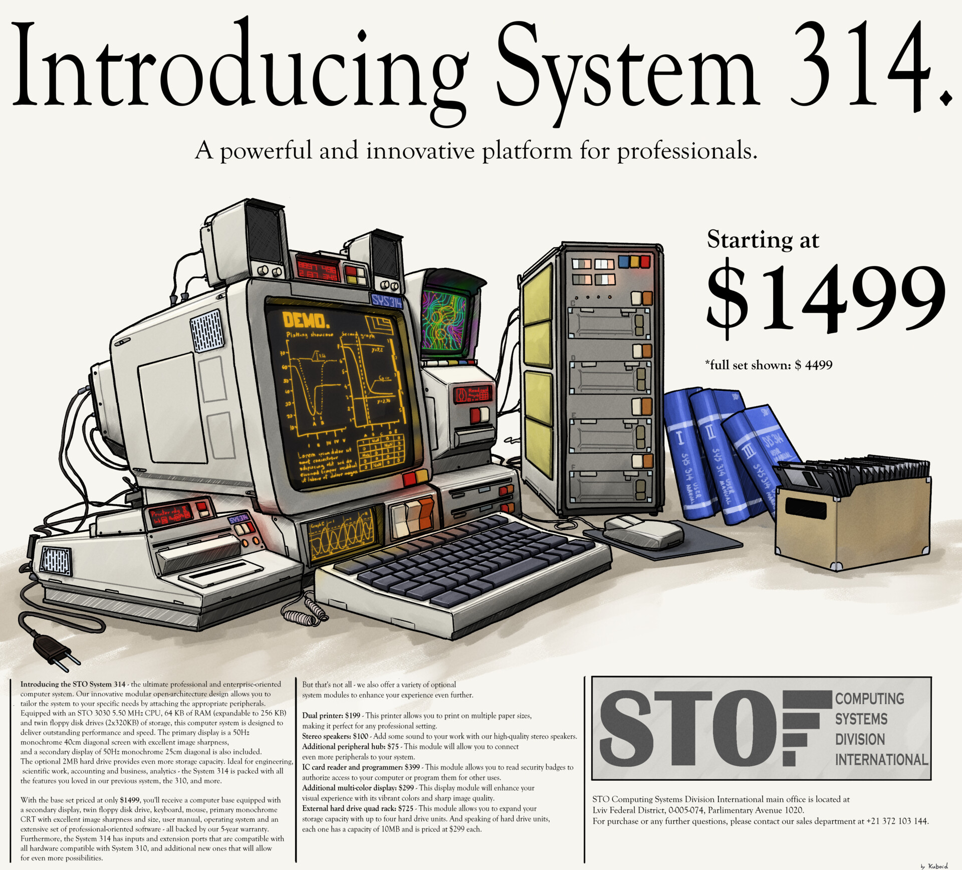 ArtStation - STO system 314 computer ad