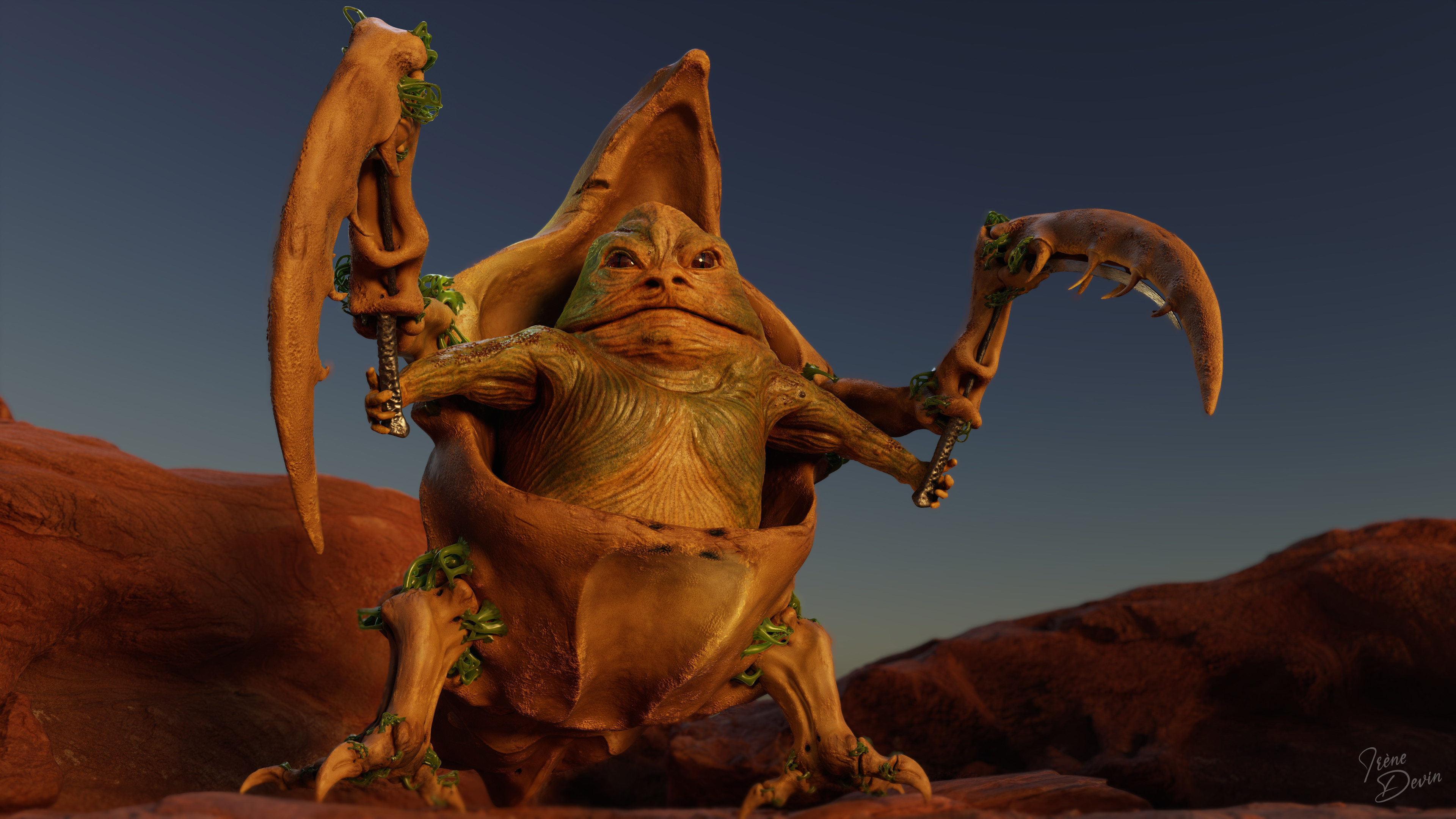 Xinoehp the Hutt marmoset render