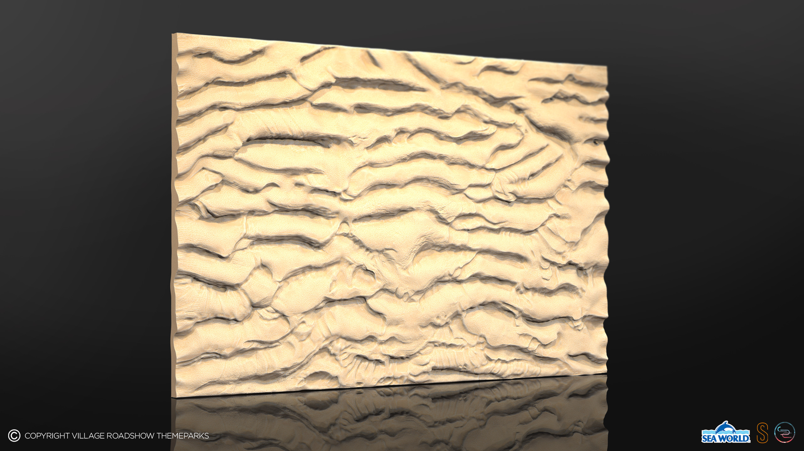 The panel was designed to work seamlessly with a repeating pattern