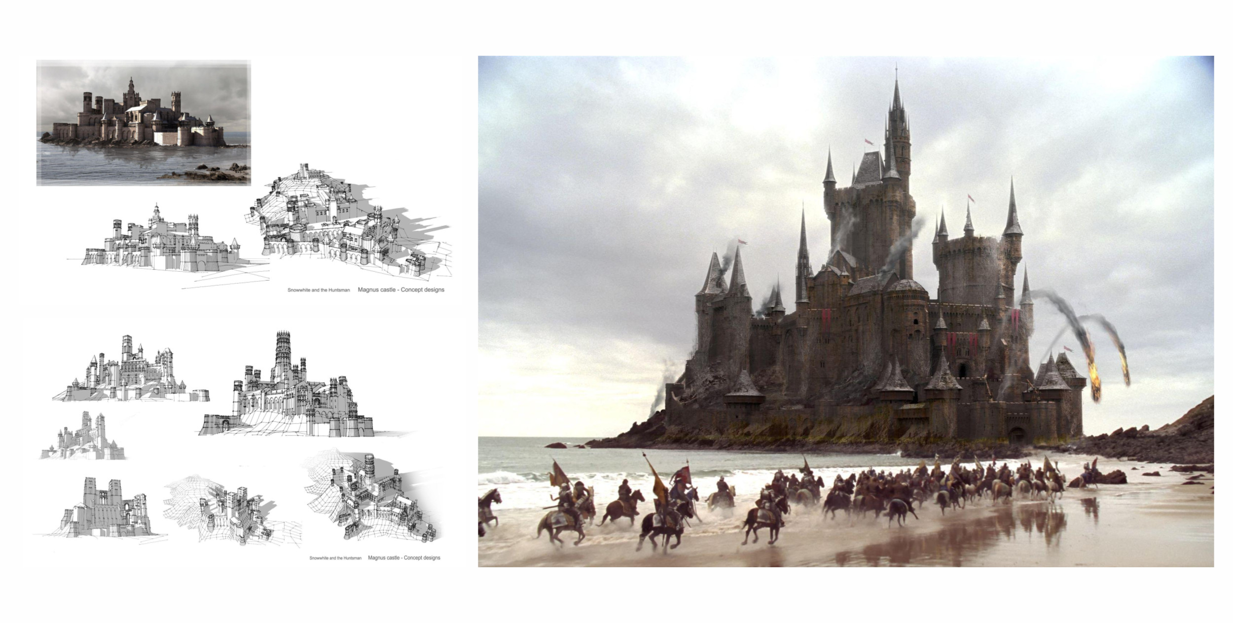 Ravenna Castle Design |  Snow White and the Huntsman | Design iterations and 'post vis-dev' /'concept art'