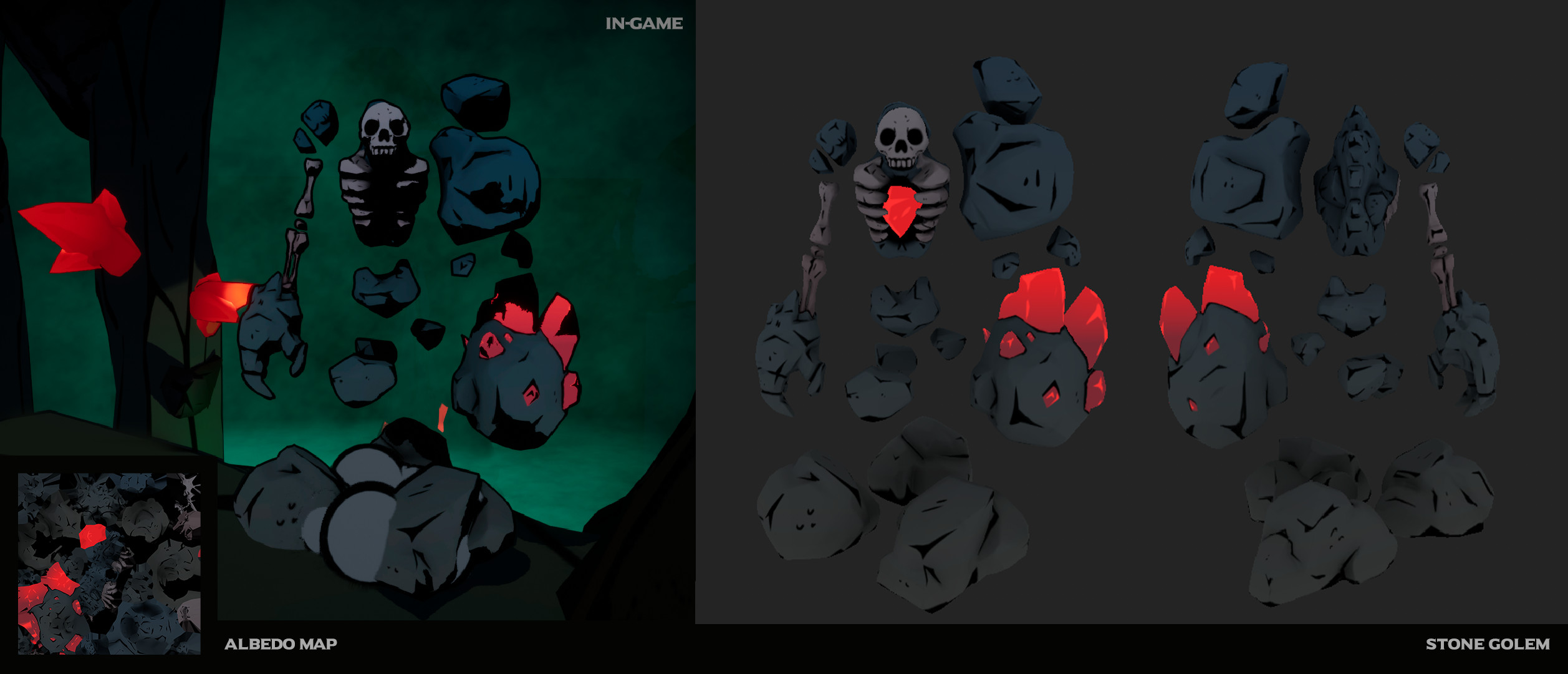 Final golem model and texture