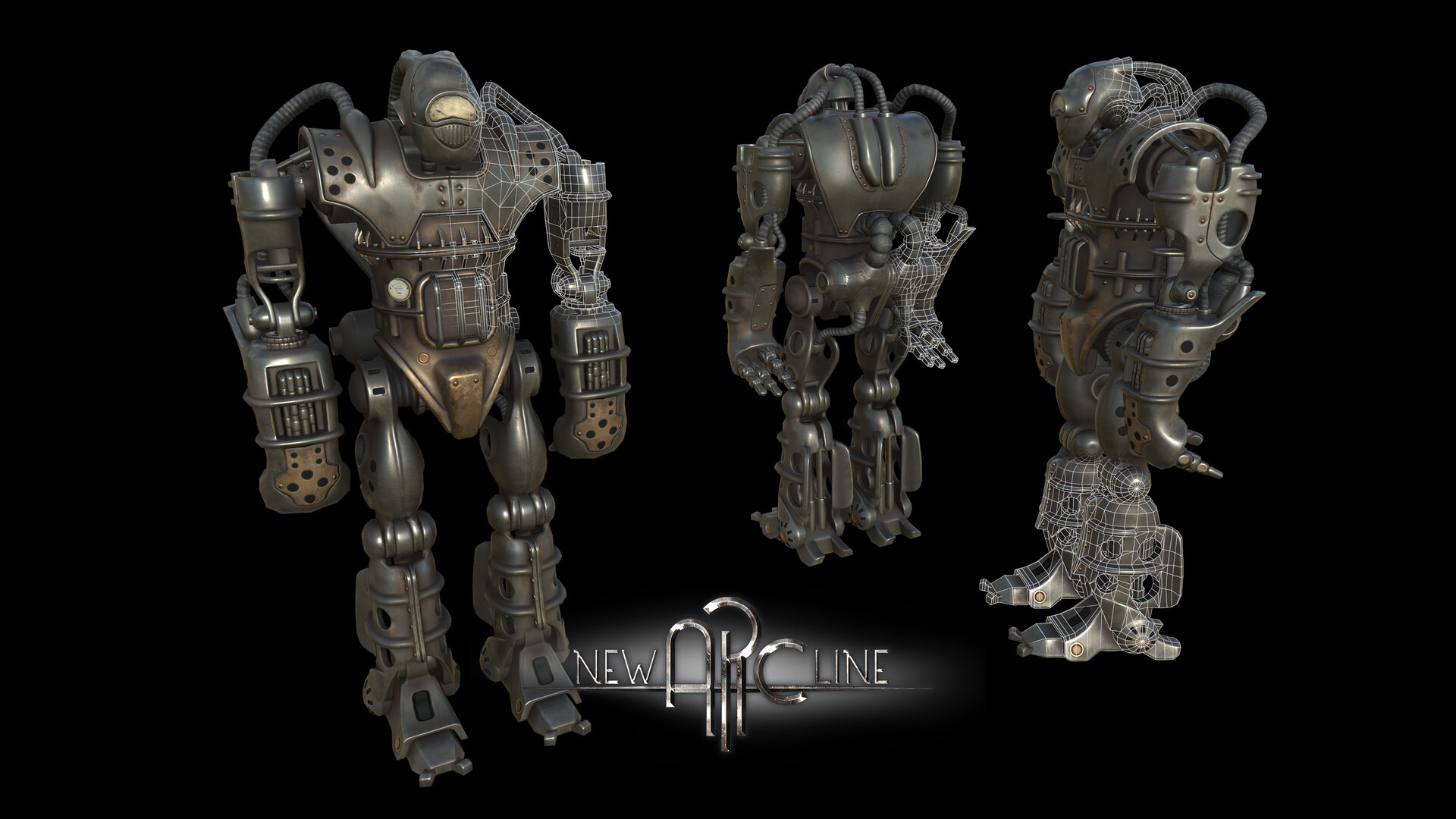 ArtStation Game Props New Arc Line Steampunk style