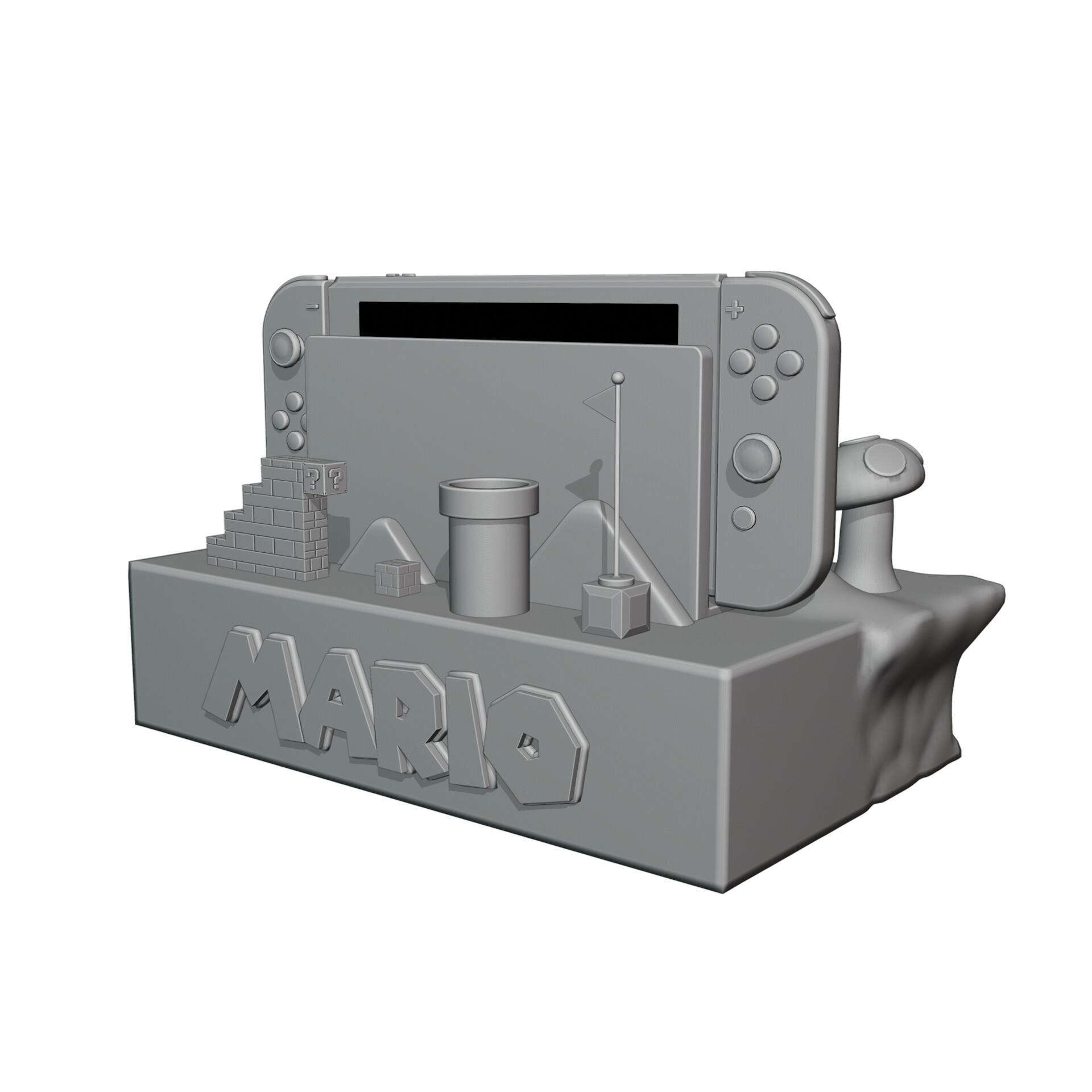 STL file Nintendo Switch Soporte Dock / dock Oled mario bros nintendo switch  dock mario bros support ⭐・3D printing model to download・Cults
