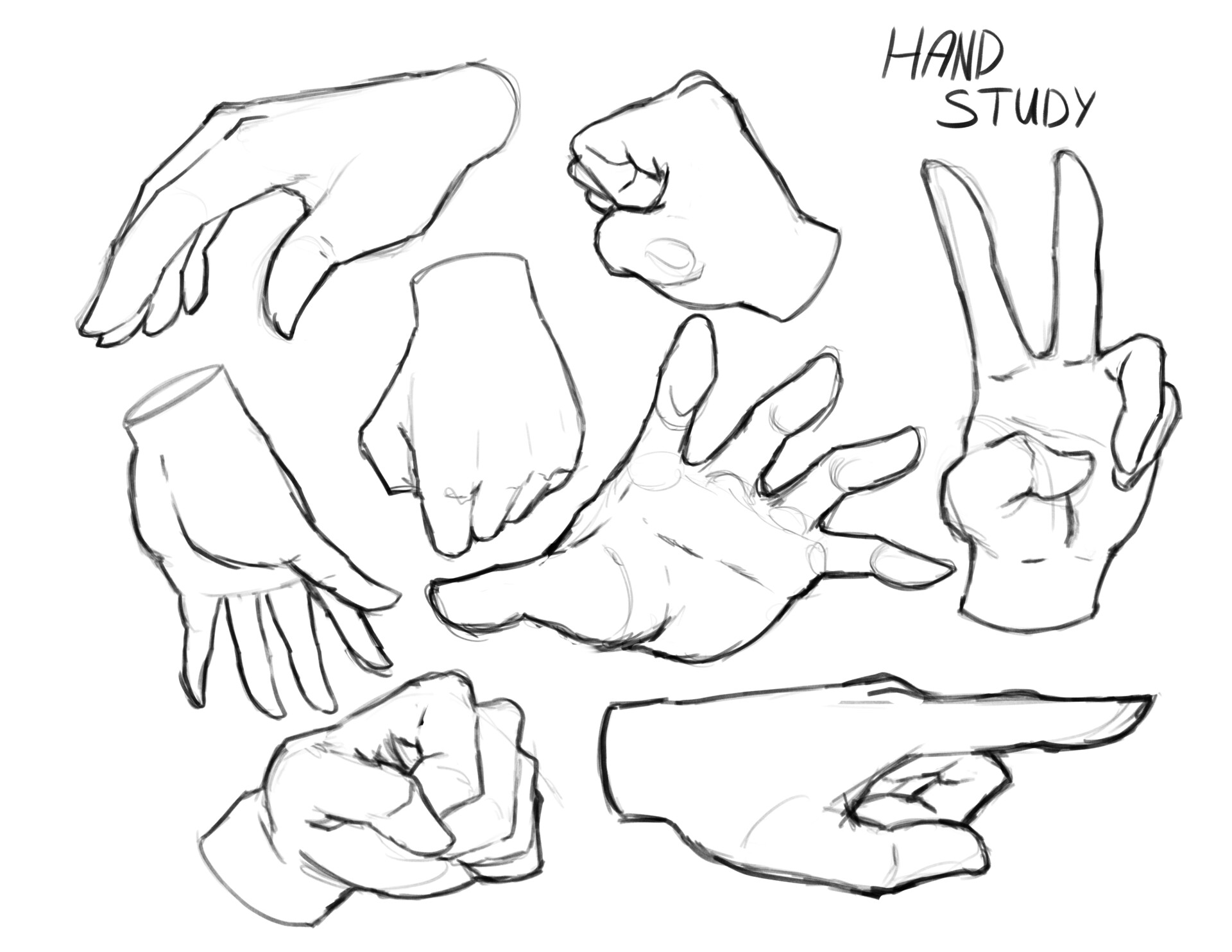 ArtStation - Hand Study