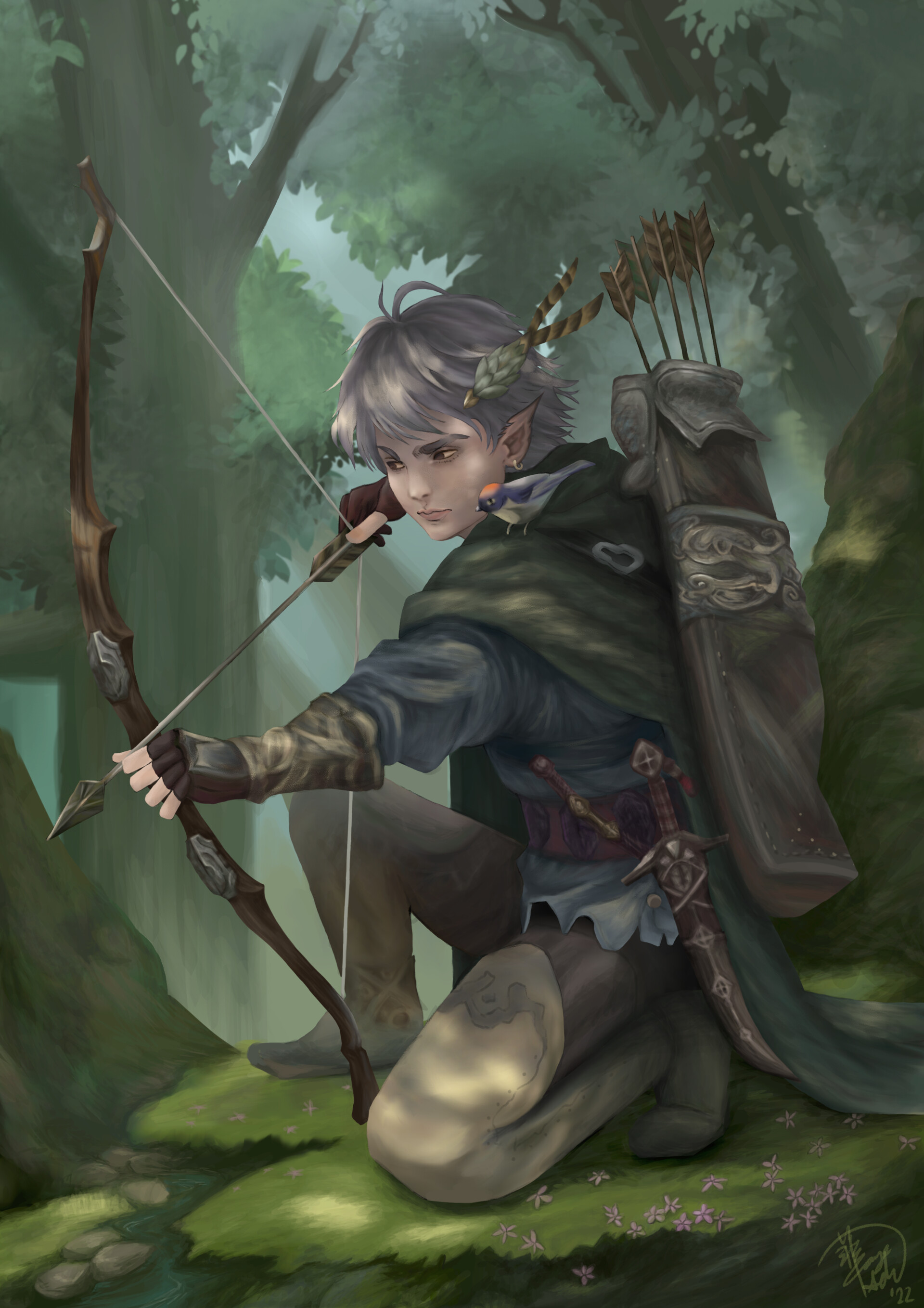 ArtStation - Elfie | The Elf Archer