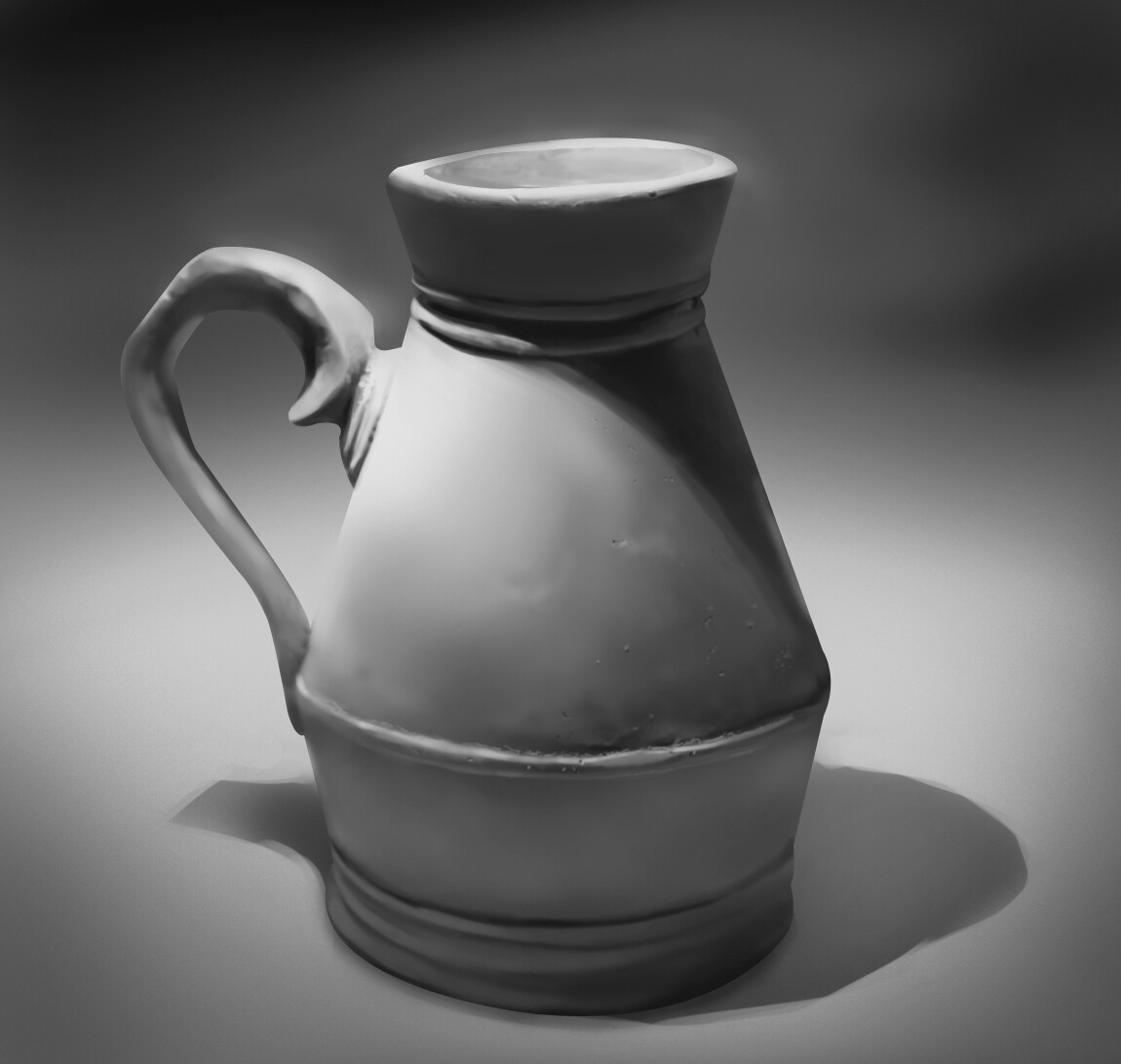 Painting of a pot I did for an online class.