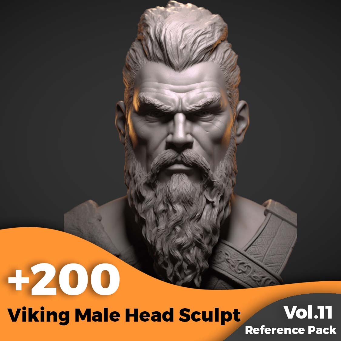 ArtStation - +200 Viking Male Head Sculpt (4K)