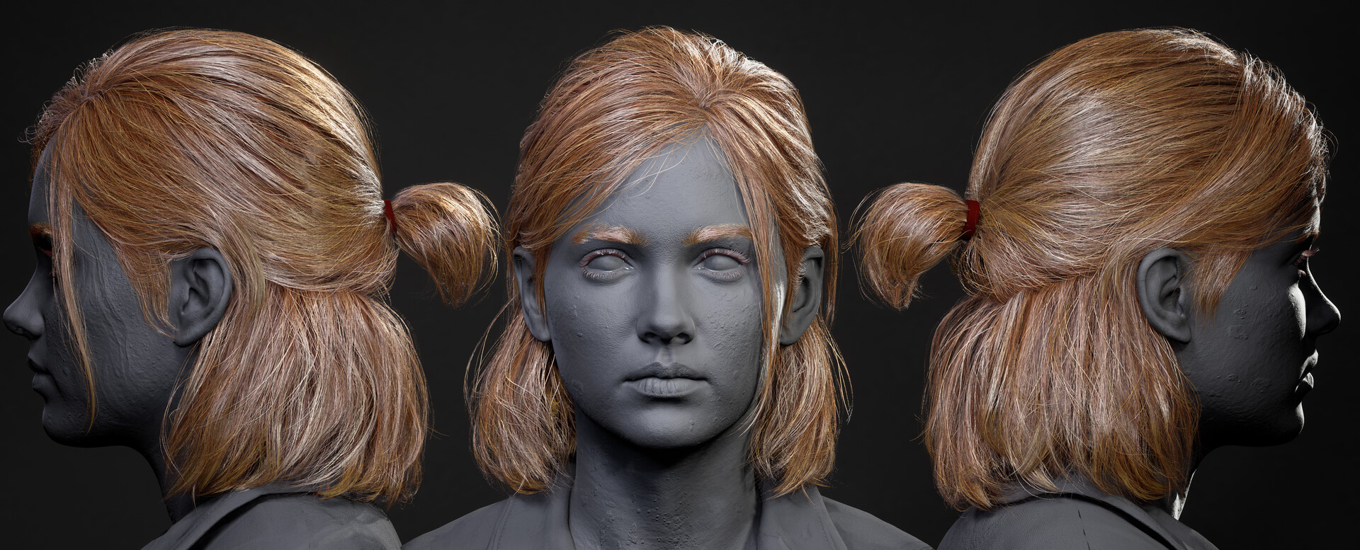 ArtStation - The Last of Us 2 - Ellie Hair - Unreal engine 5 with  Breakdowns - Fan Art