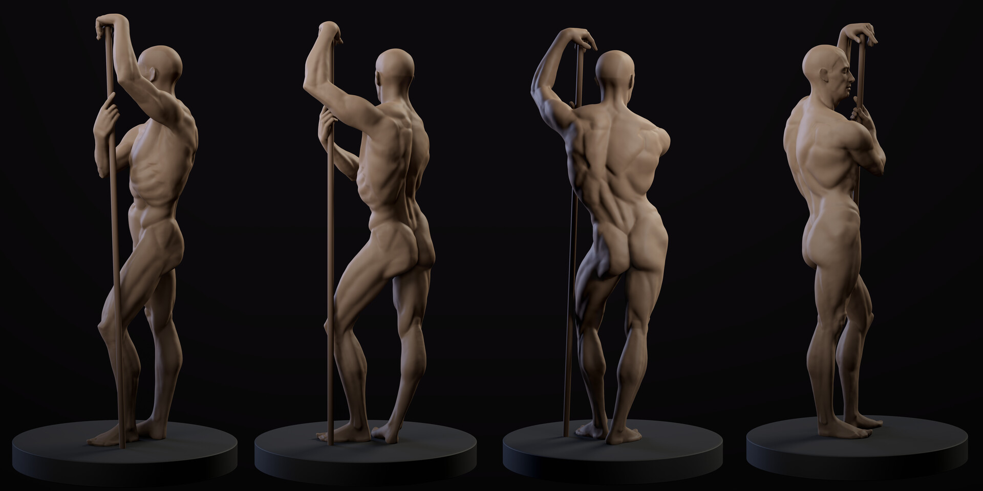 ArtStation - Muscle sculpt pratice