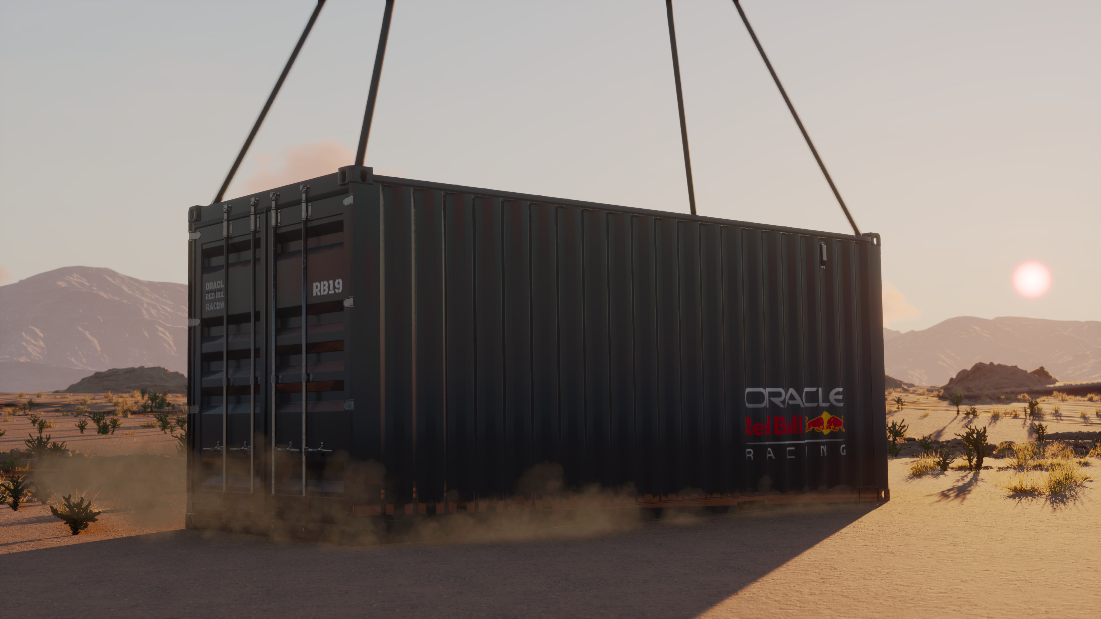 Container drop shot done in UE
