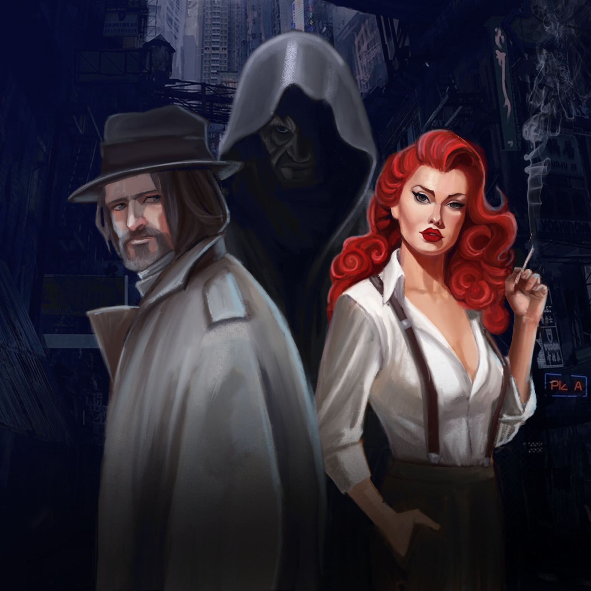 ArtStation - Детективная история. Обложка