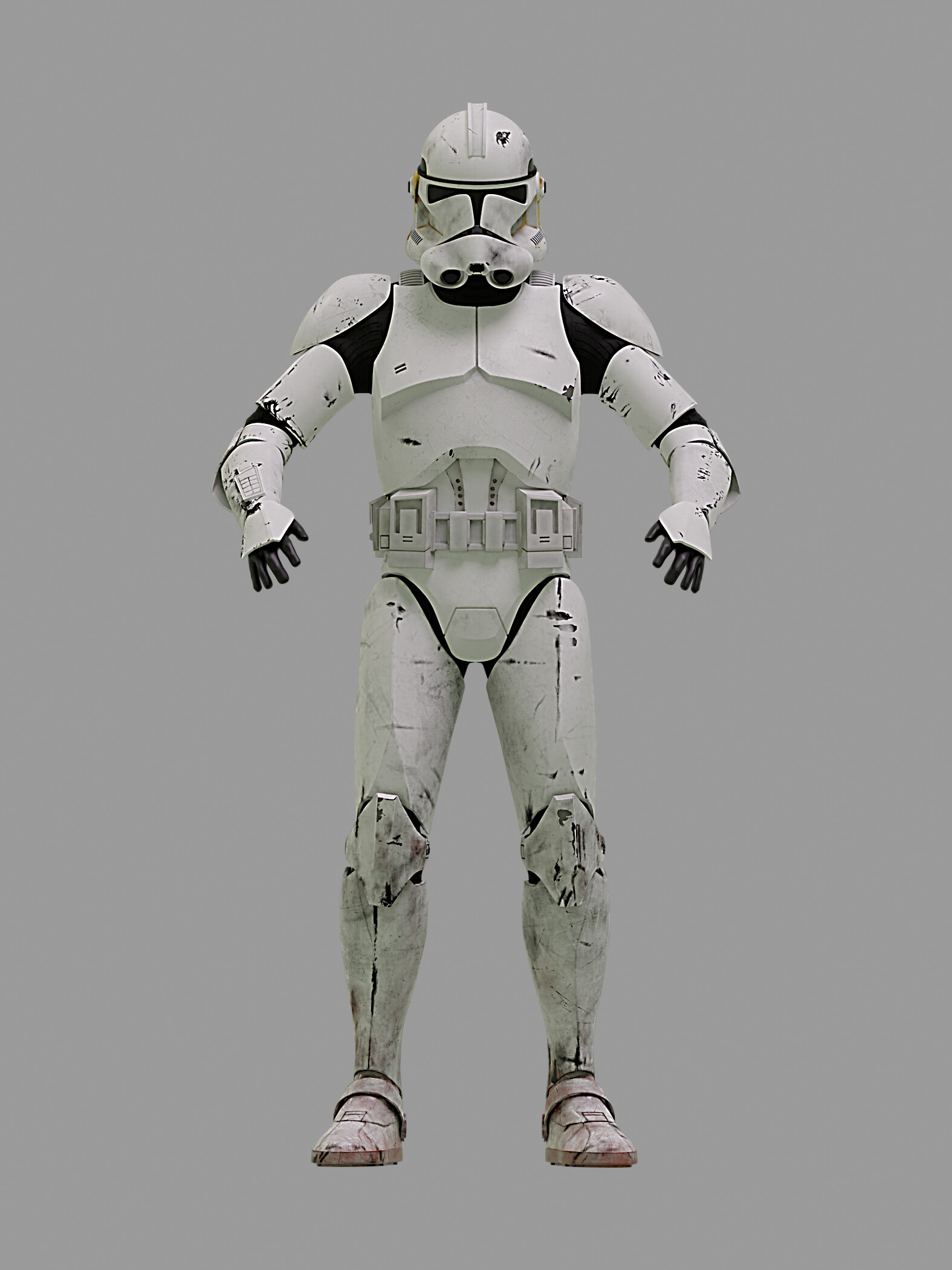 ArtStation - Standart clone trooper phase 2 in white color