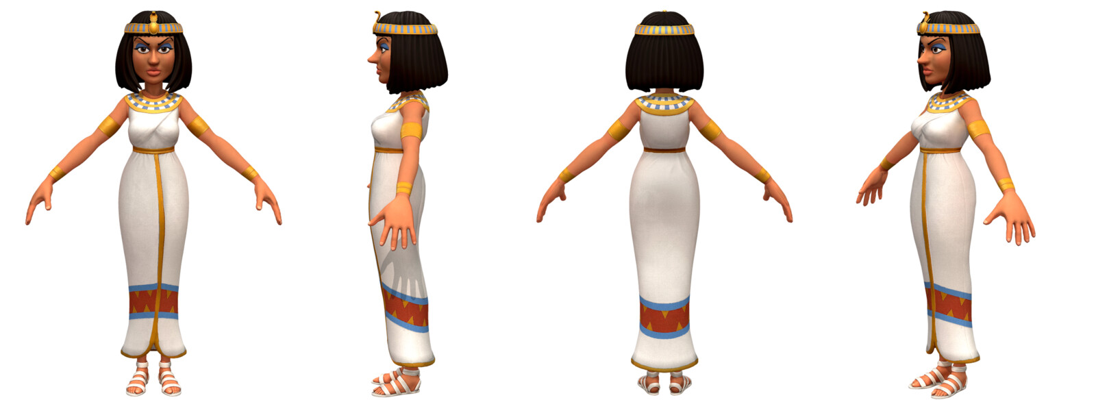 Cléopatre - High/Low Poly - Texture