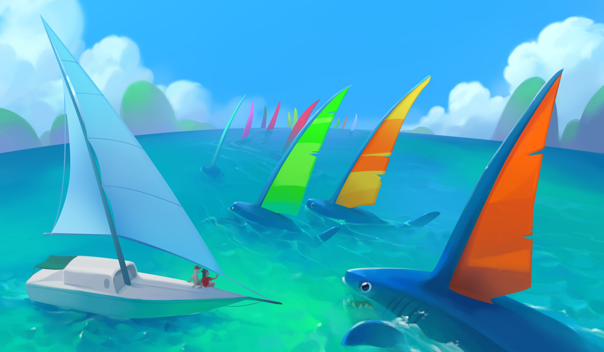 Artstation shark week design