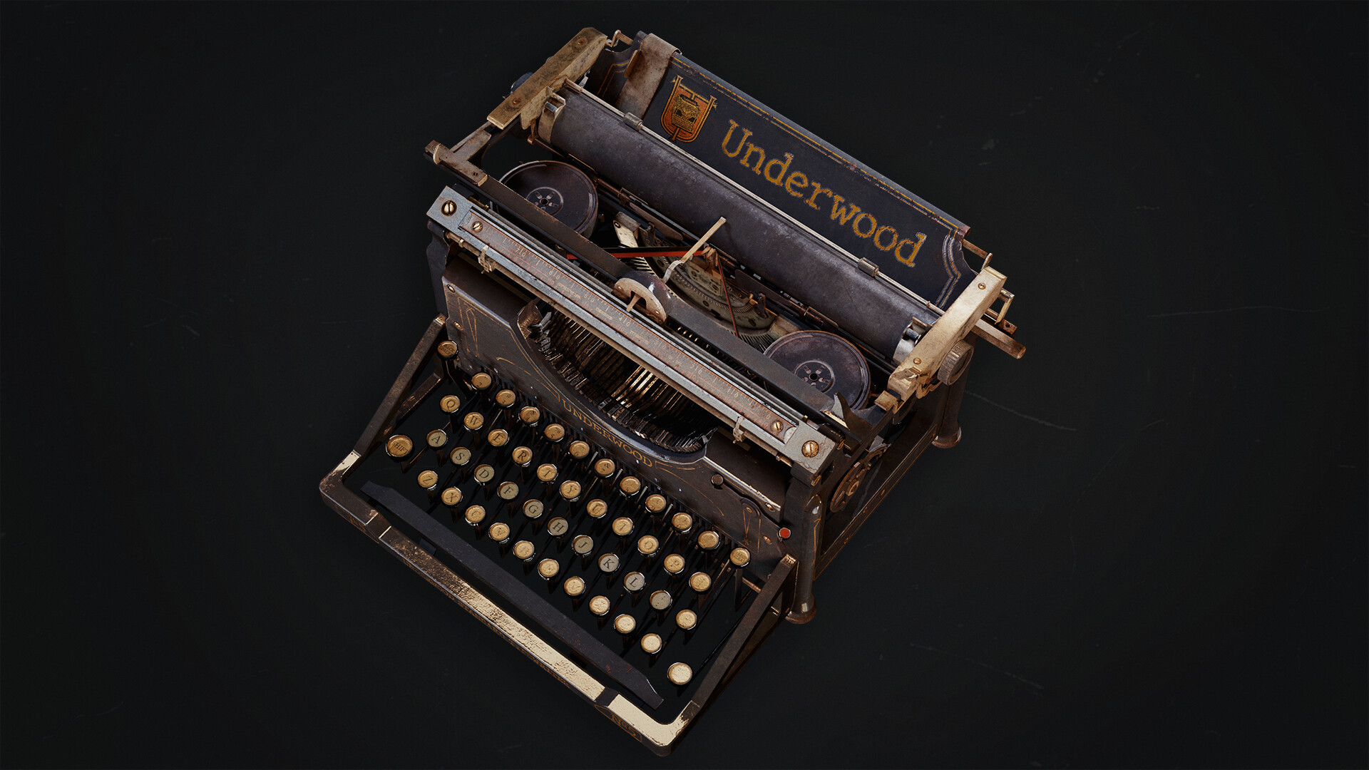 ArtStation - Antique Typewriter - How to Create Complex Props for Games and  Real-Time Rendering (Free Tutorial)