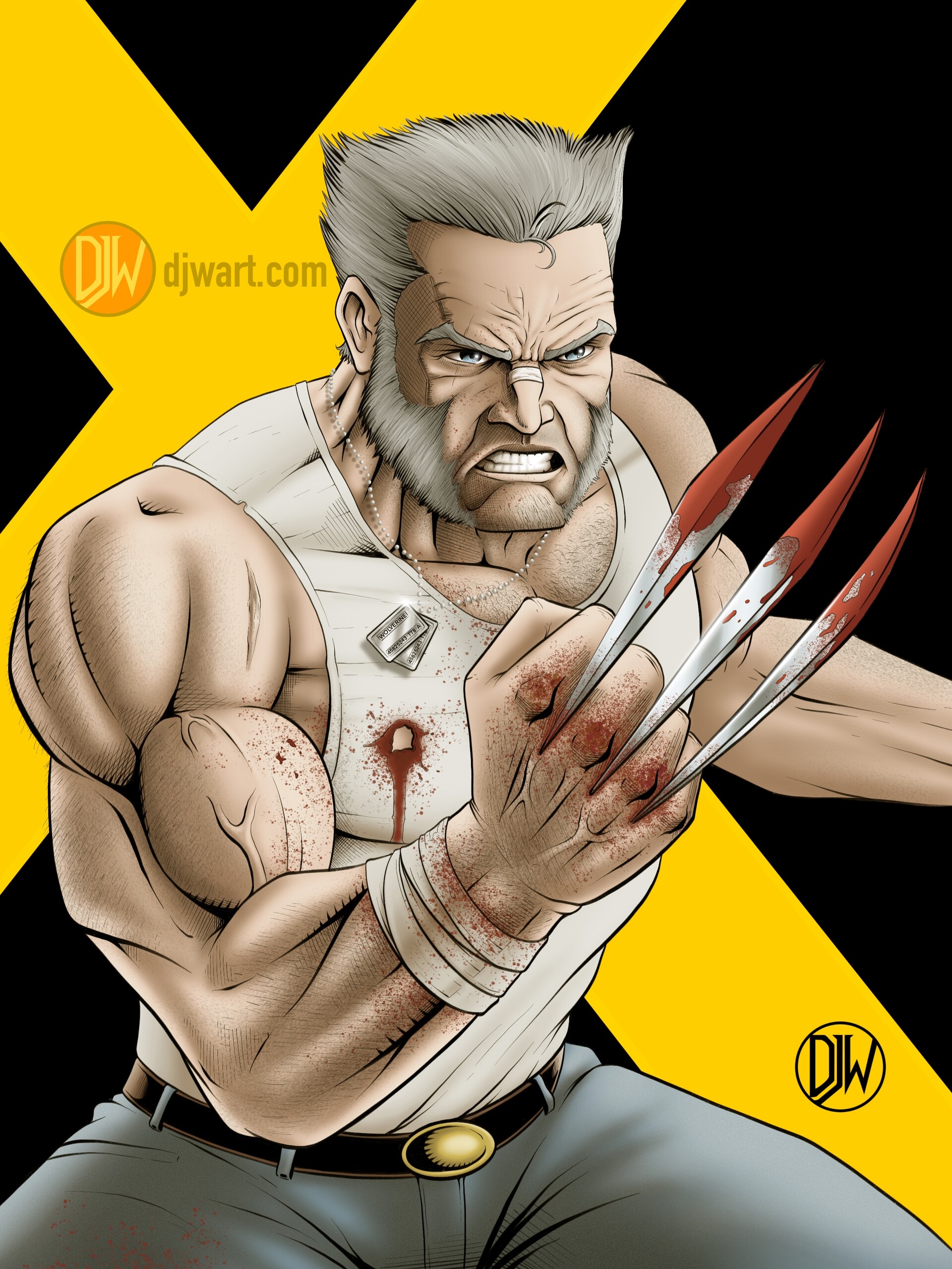 Artstation old man logan