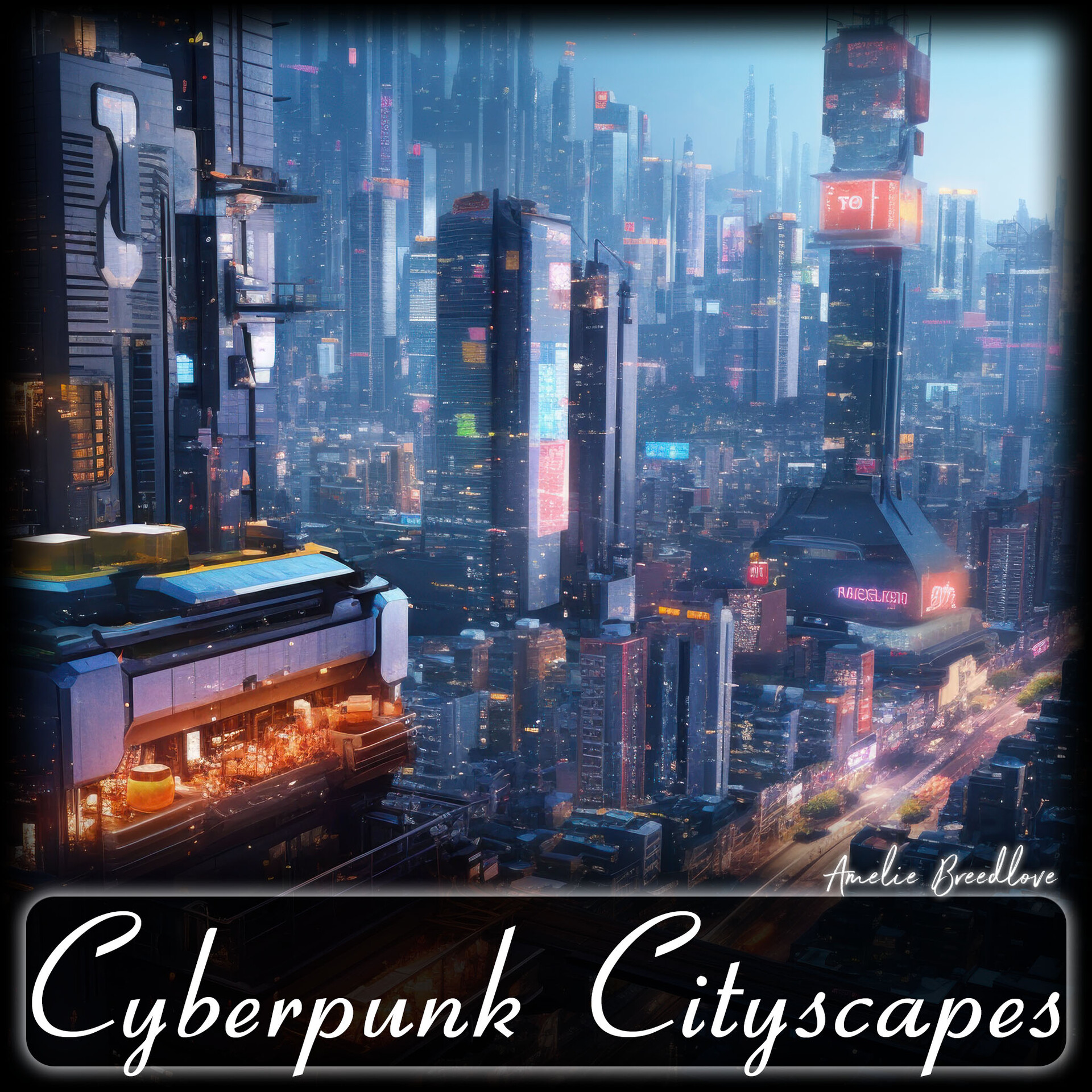 ArtStation - Cyberpunk Cityscape Pack
