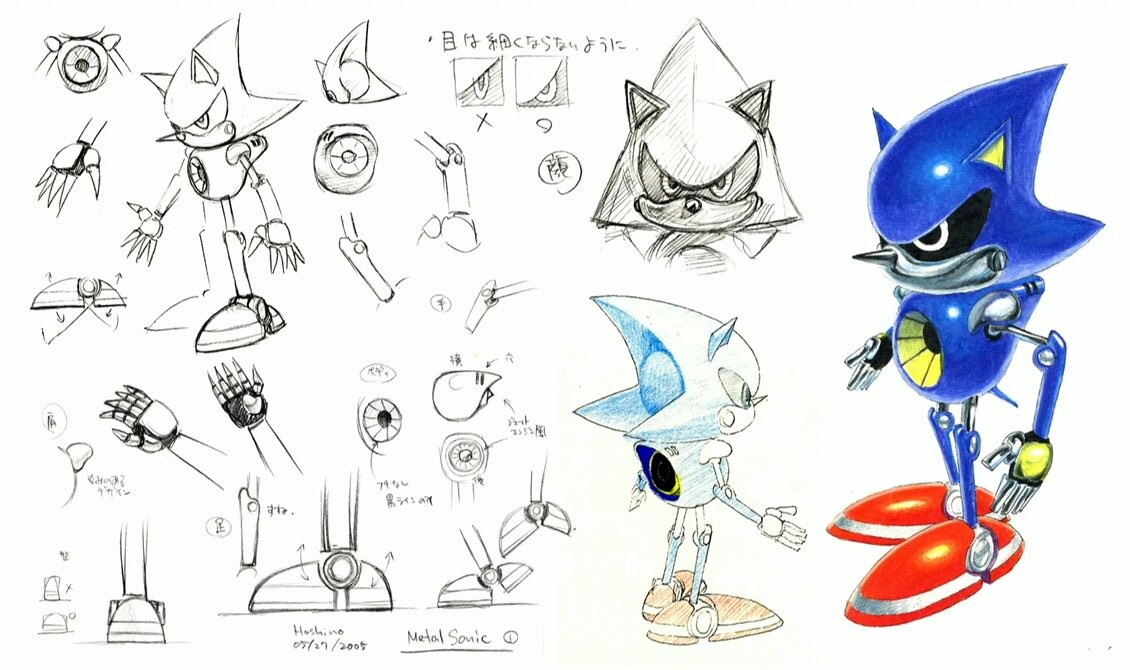 Metal Sonic Model from the Concept and development artwork set for  #SonicGenerations on PS3, 3DS, XBOX360 and PC. #Sonict…