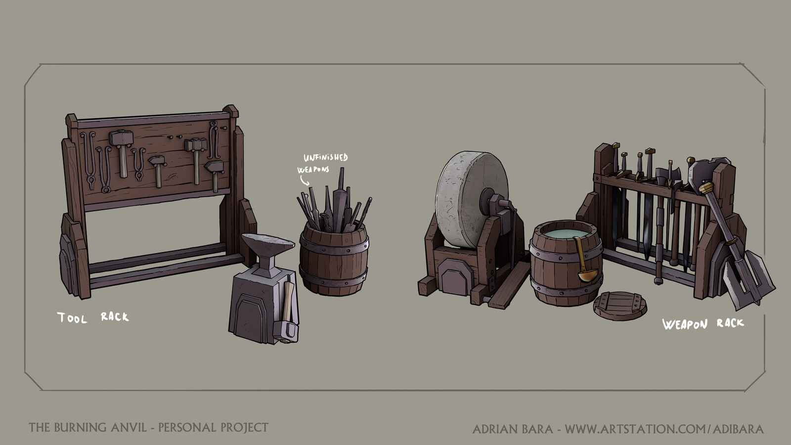 The-Burning-Anvil-Tool&amp;Weapon-Racks