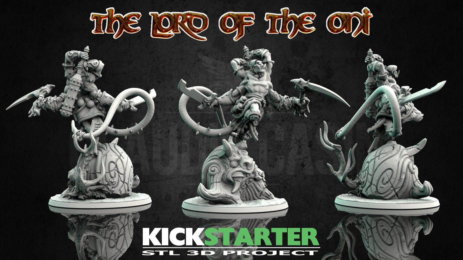 The lord of the oni - STL miniature files for 3D Printing