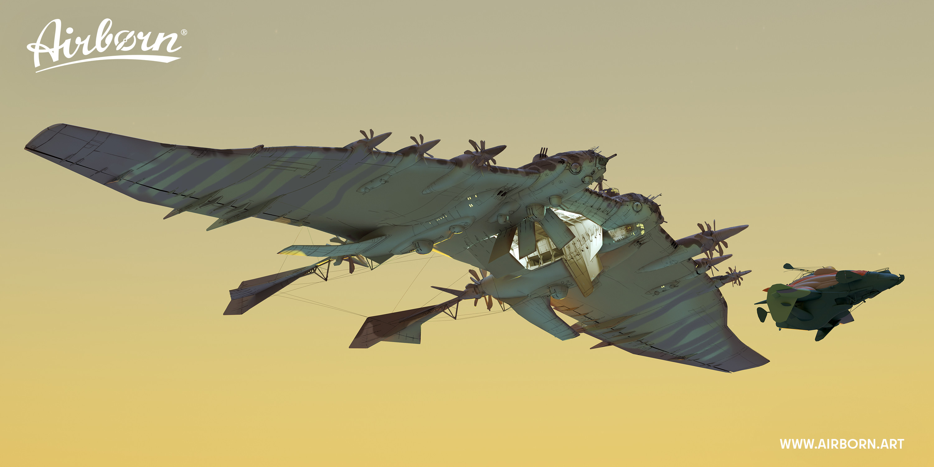 Enemy Mothership Concept by Johannes Figlhuper