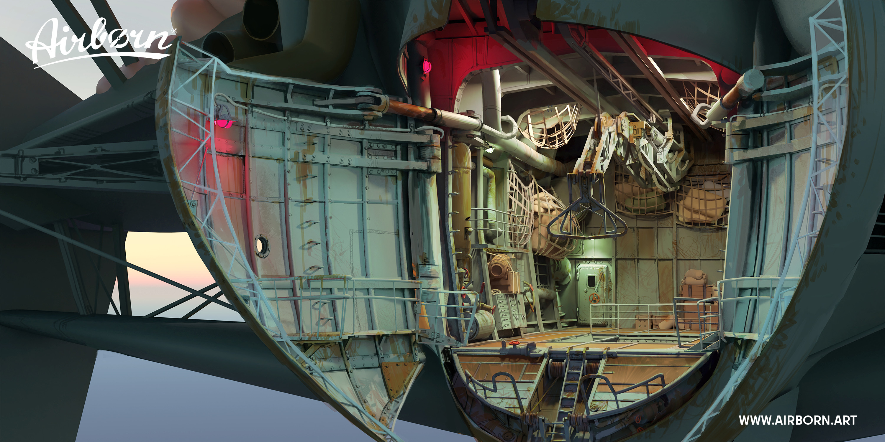 Pirate Ship Hangar by Johannes Figlhuber