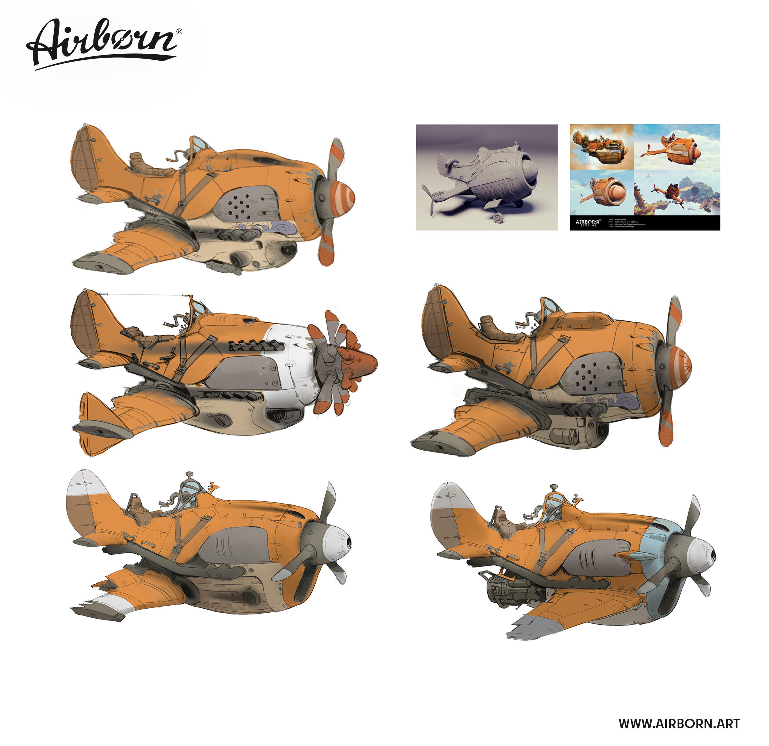 Sparrow Concept Variations by Johannes Figlhuber, Also Original Model and Concepts by Dario Coelho and Steffen Unger