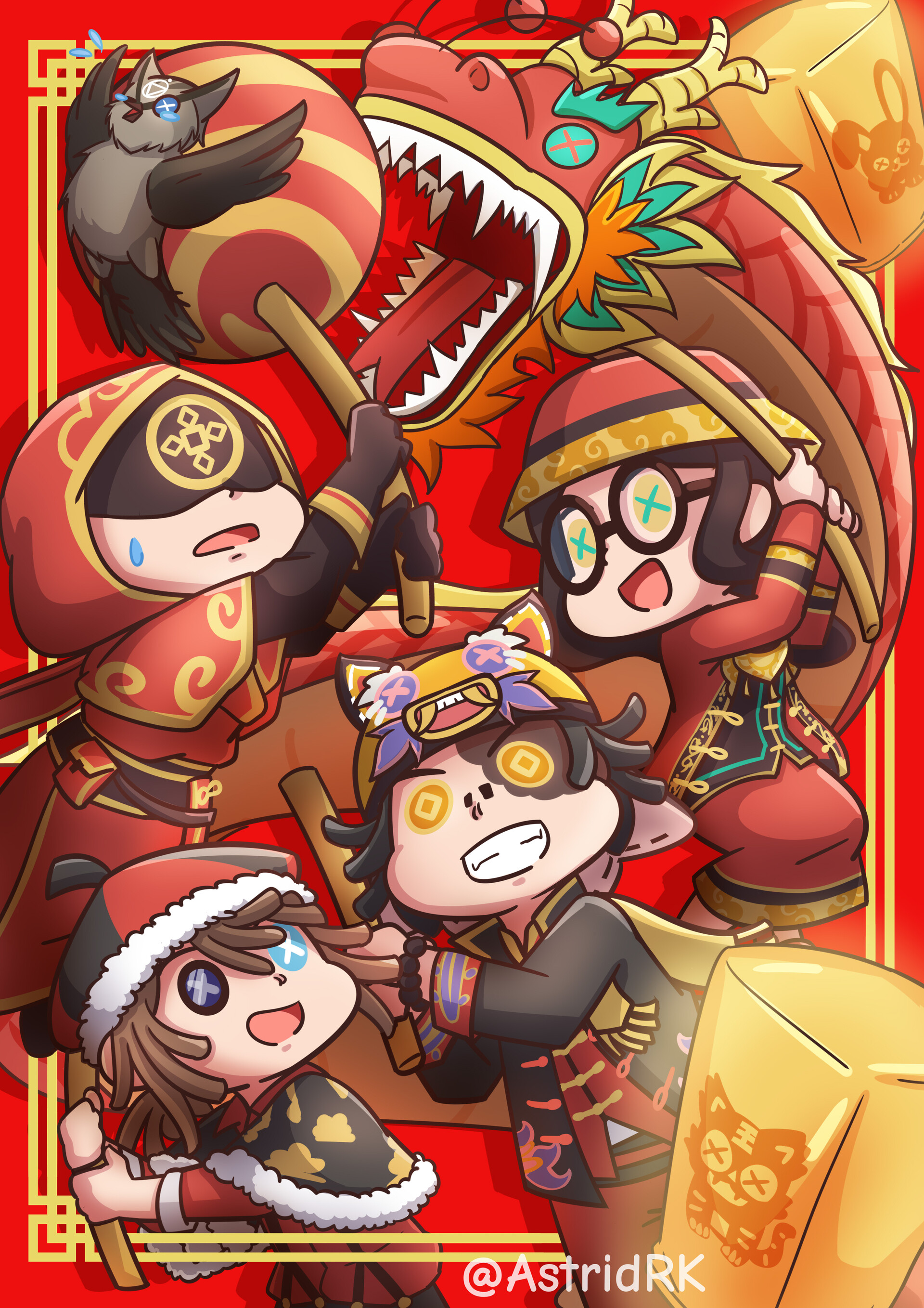 ArtStation - Dragon Dance Party