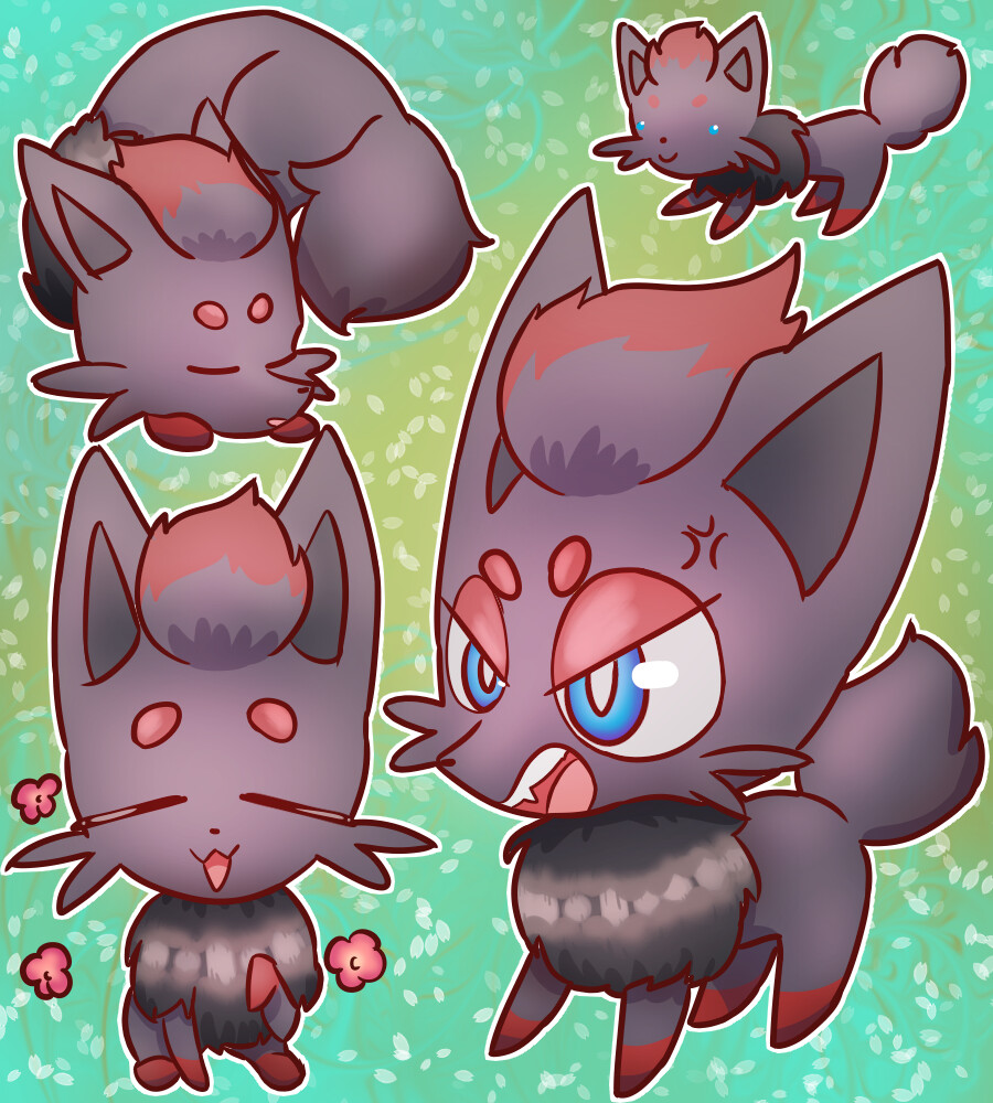 ArtStation - Zoroark zorua pokemon, image size:900x1000