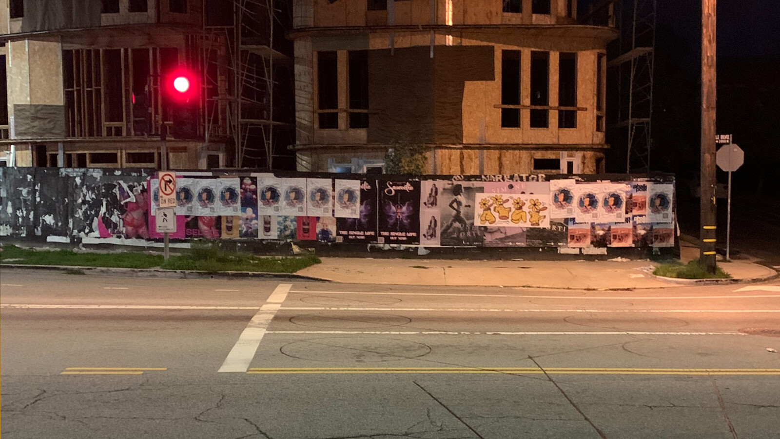 Posters up in Siverlake.