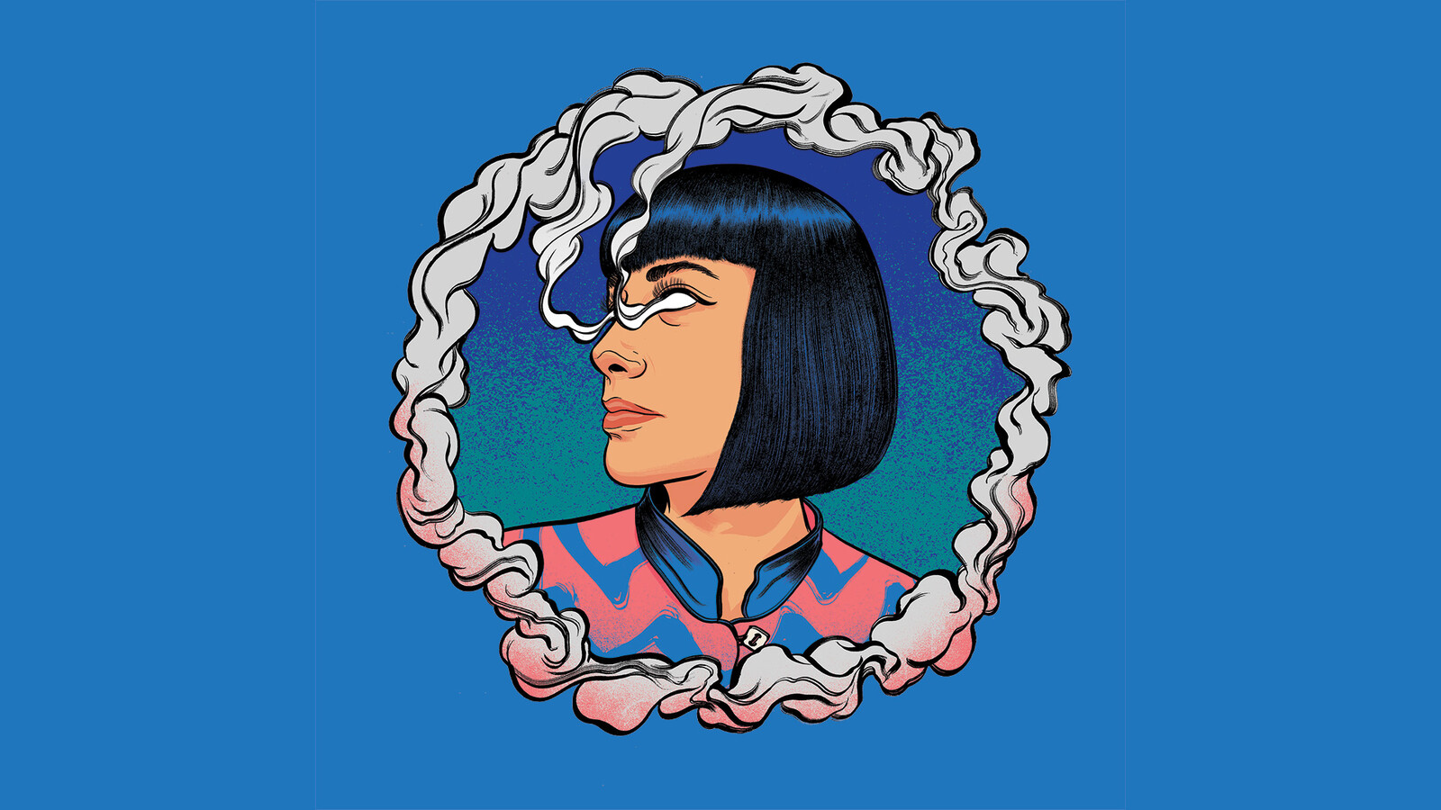 Pedro's Illustration. I am a big fan of Pedro's and I selected him for this collab. I love his work and the energy he brings.