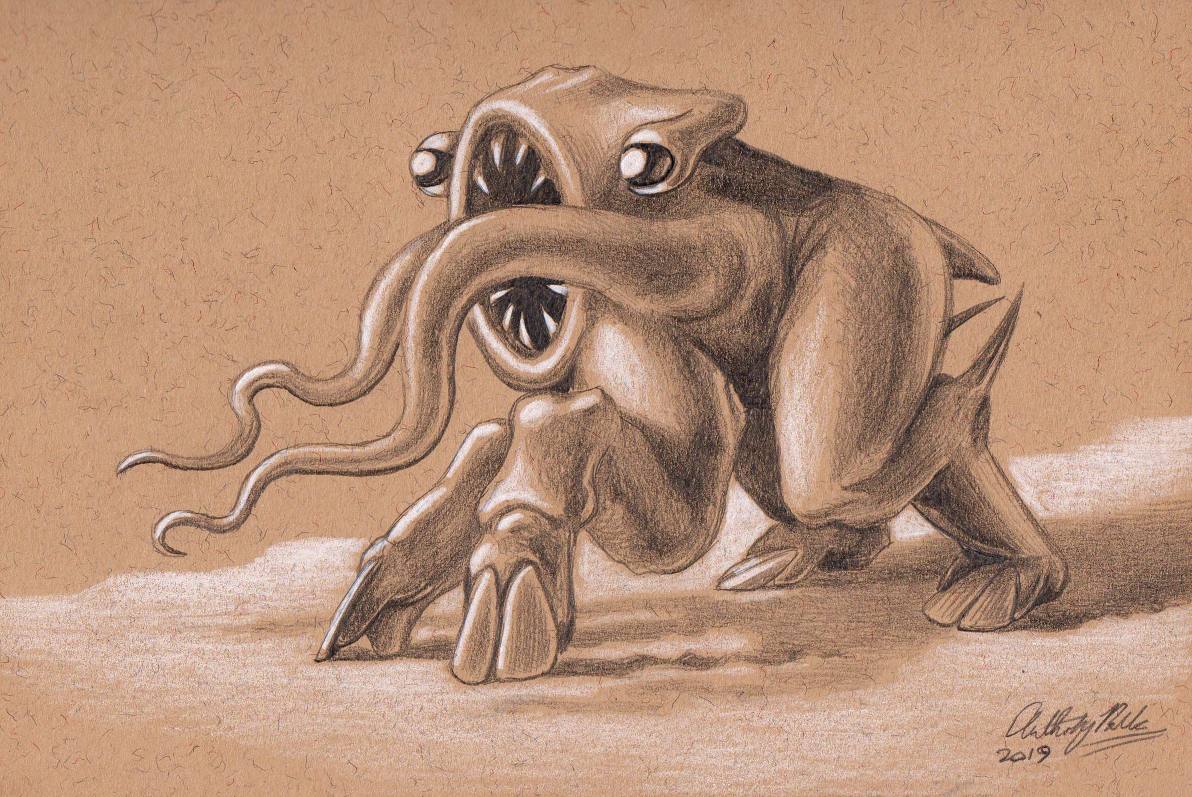 My Next Dog
Pencil on toned paper