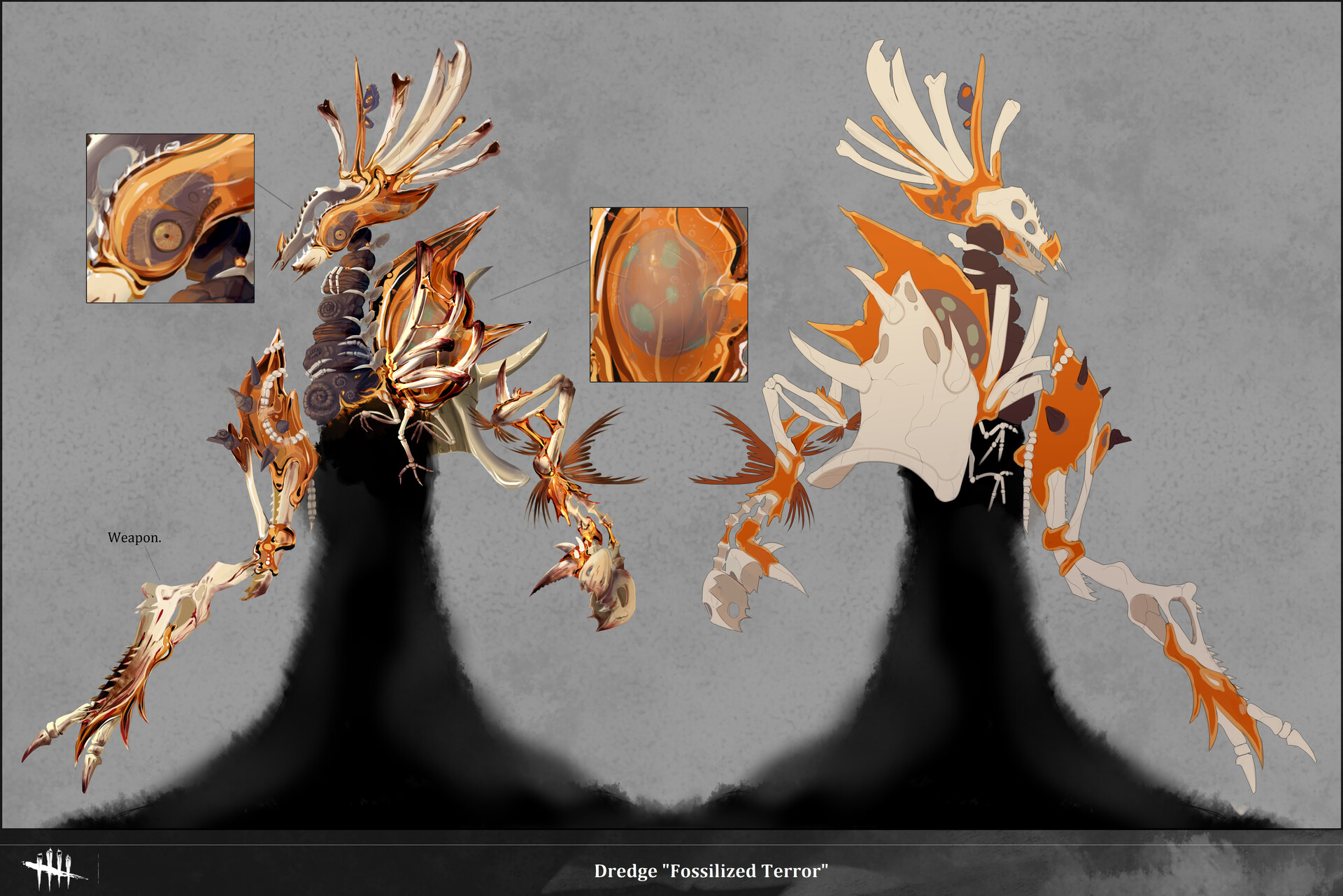 ArtStation The "Fossilized Terror" Dredge Fan Concept Art
