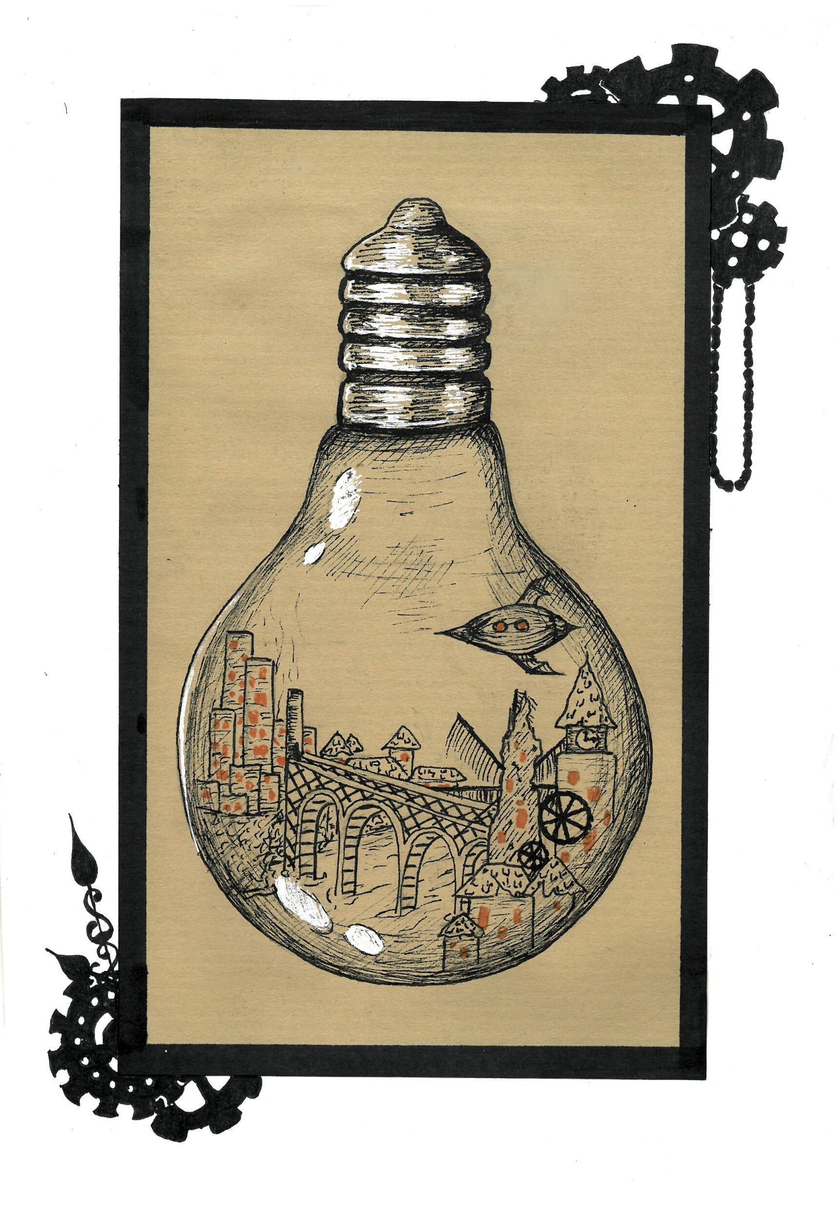 ArtStation Light bulb city