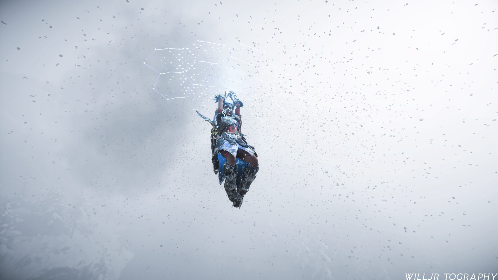 Inside the blizzard.