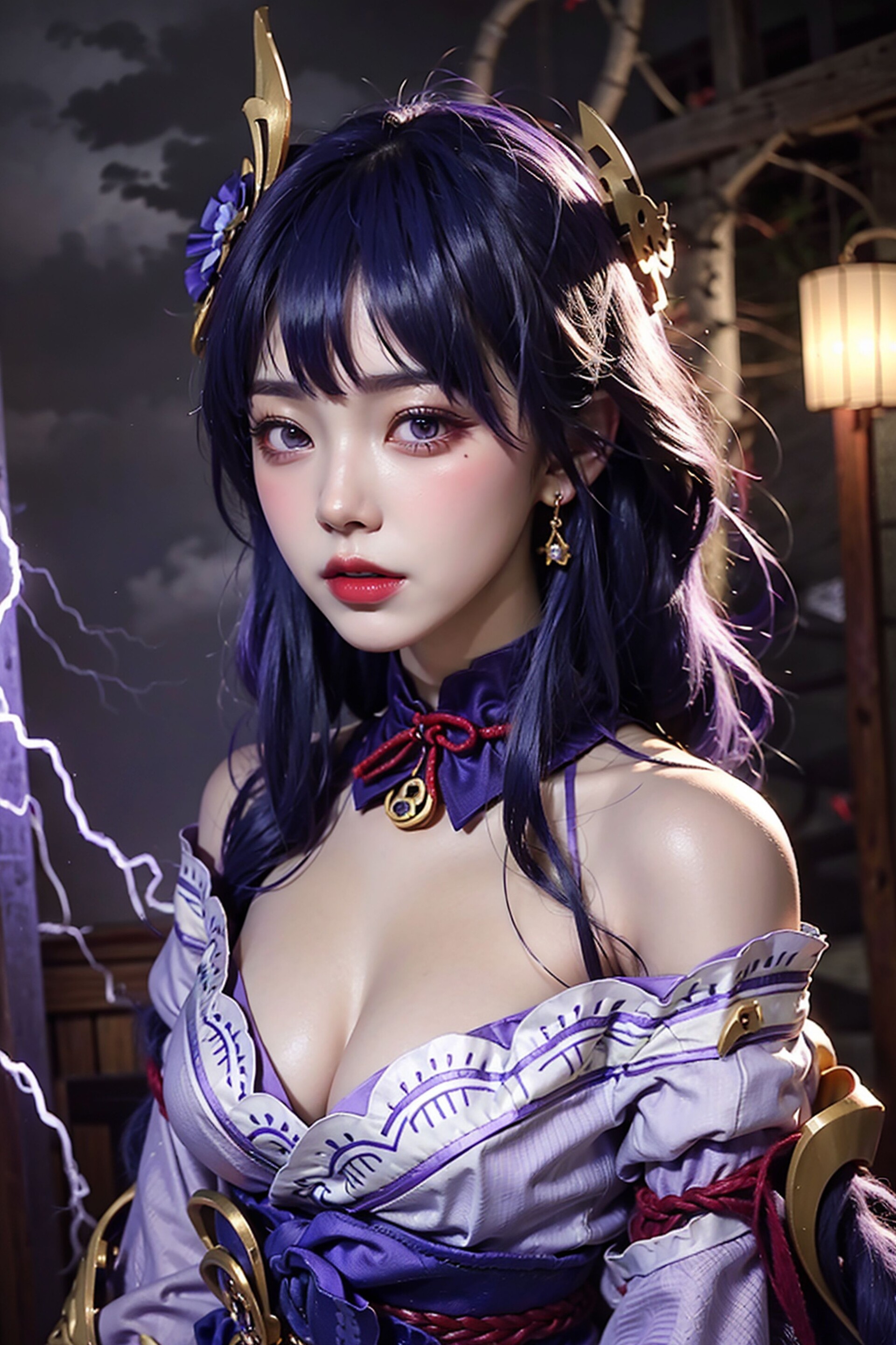 AI Art Anime Girl Raiden Shogun Genshin Impact by Karim Hub — ProUser.Me
