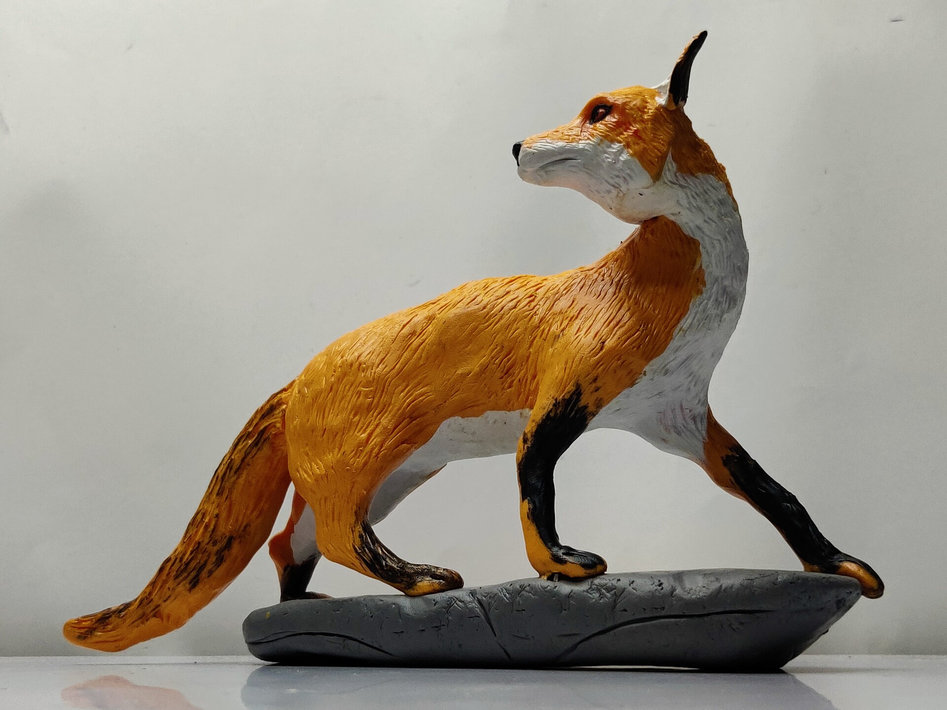 Clay fox sculpture sales