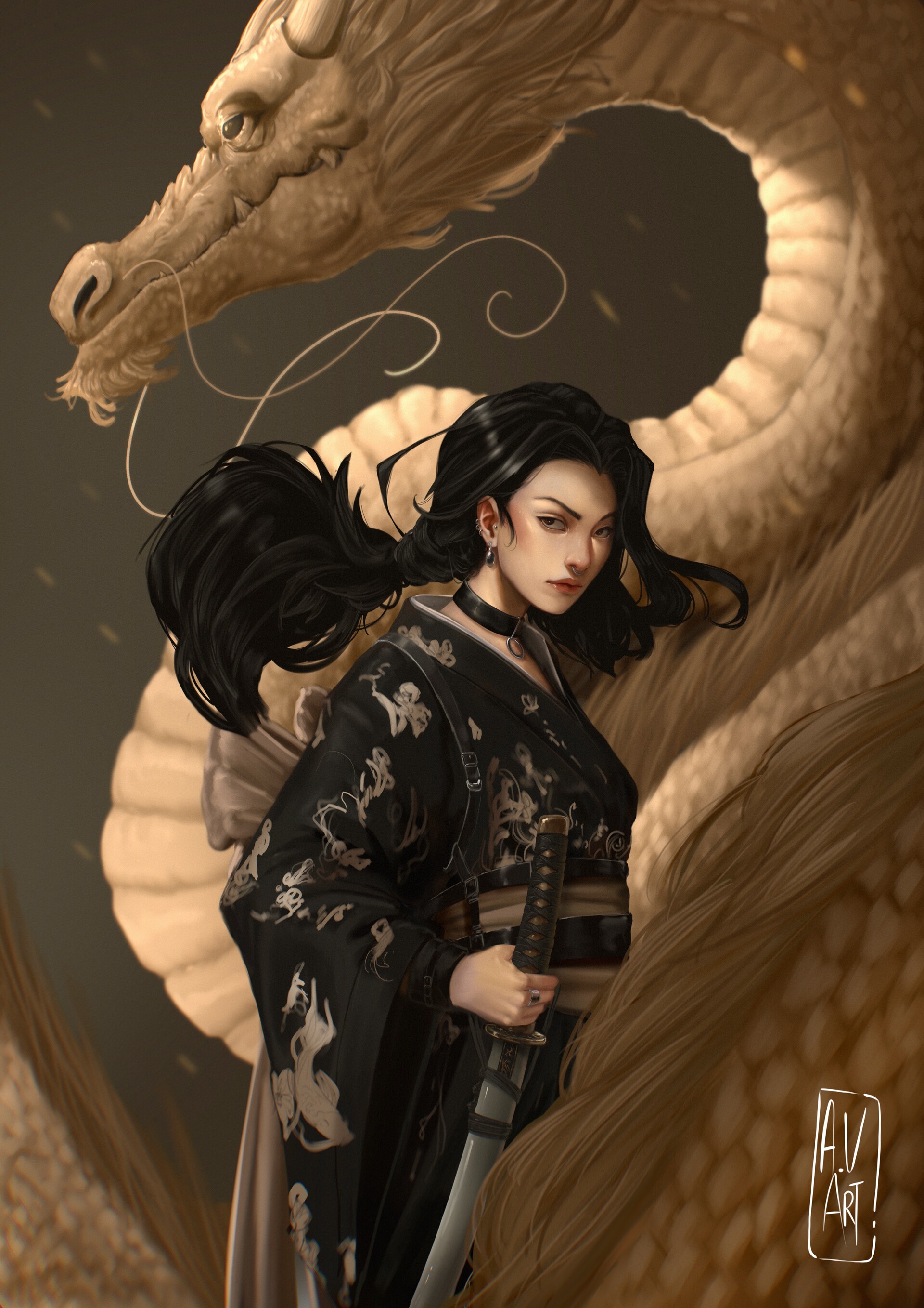 ArtStation - Dragon lady