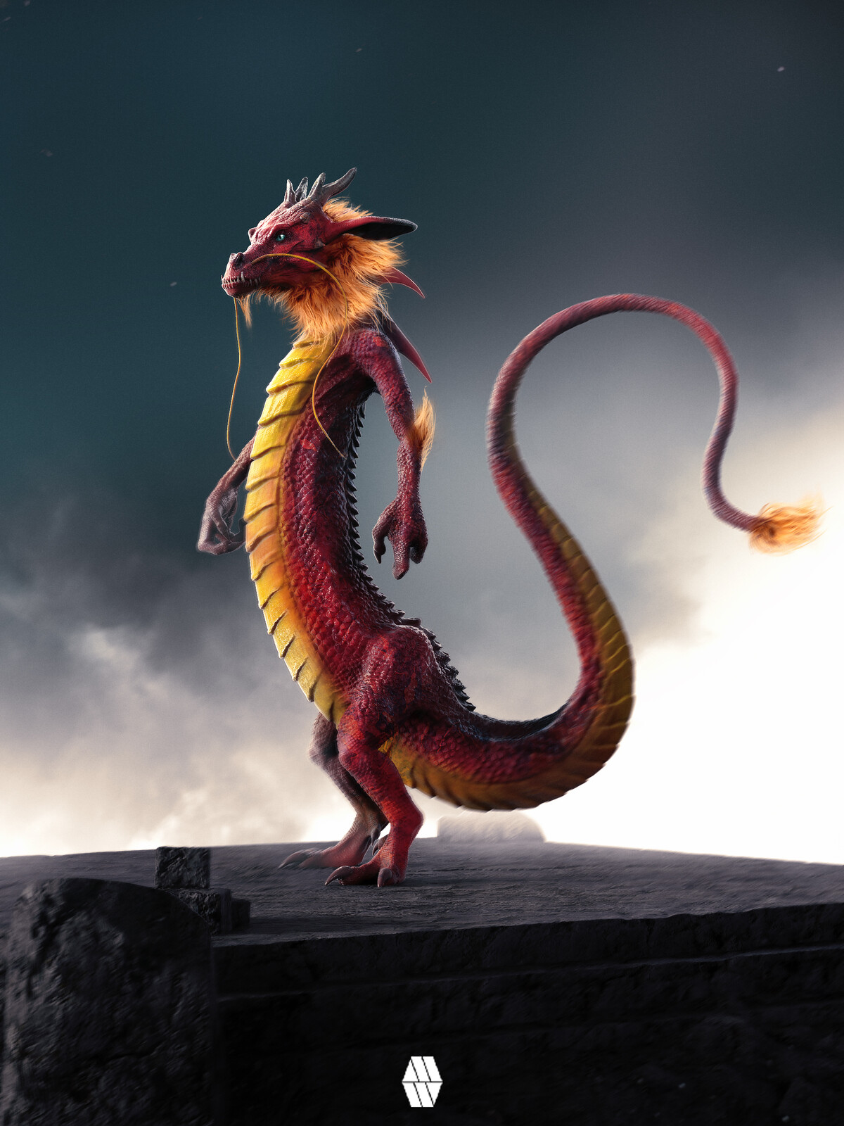 Mulans Mushu Concept Art (Fan art) Revisited