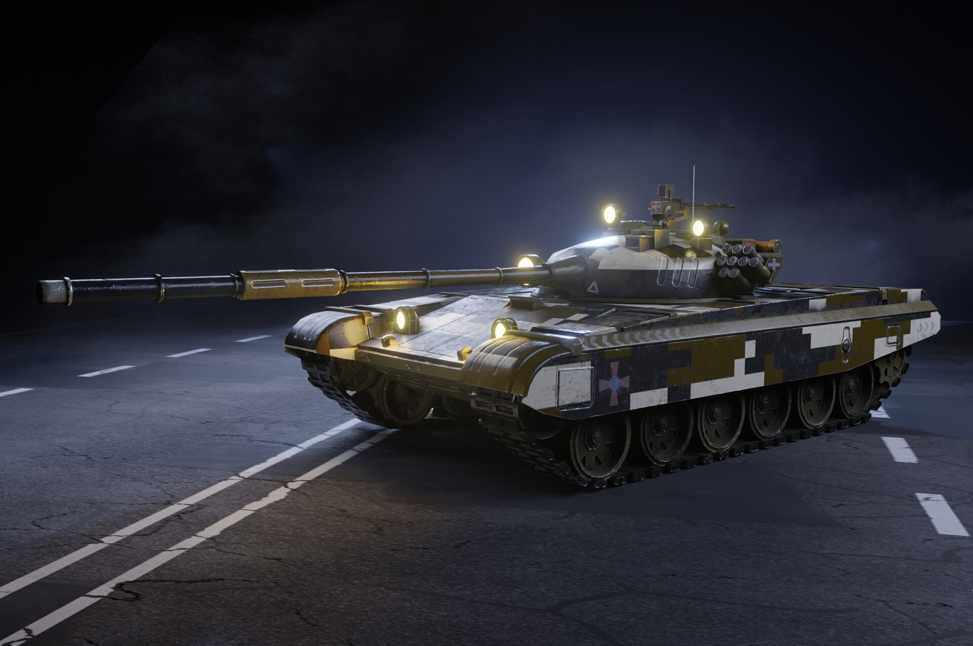 ArtStation - Ukrainian Tank T-72