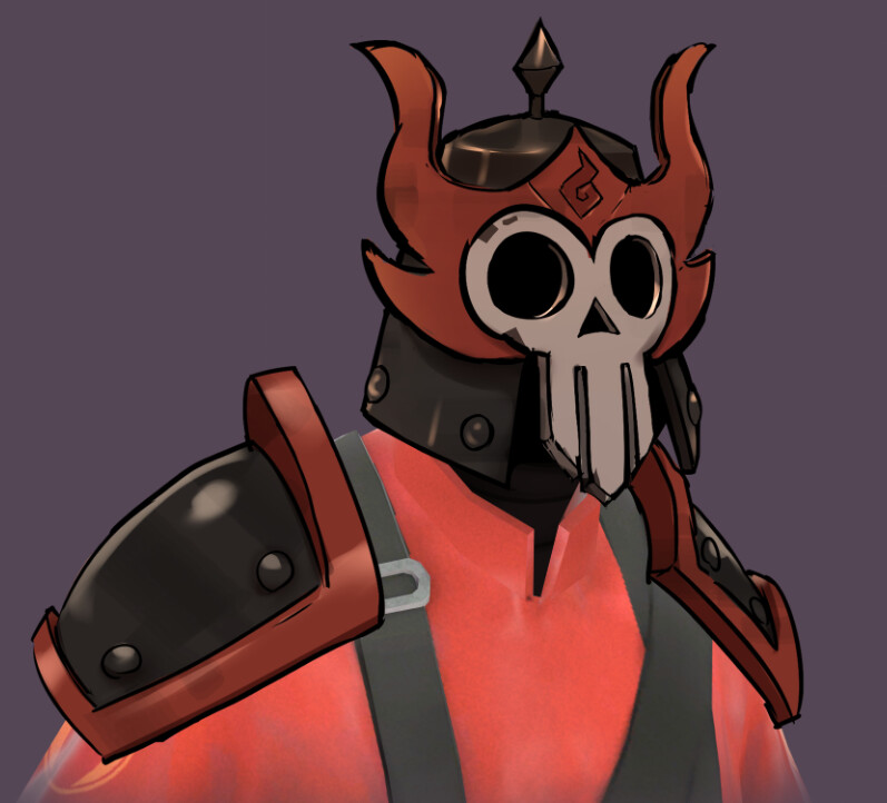 Concept art with tweaked pauldron design by Torkil Malvik Bidtnes [https://torkilmb.com/]