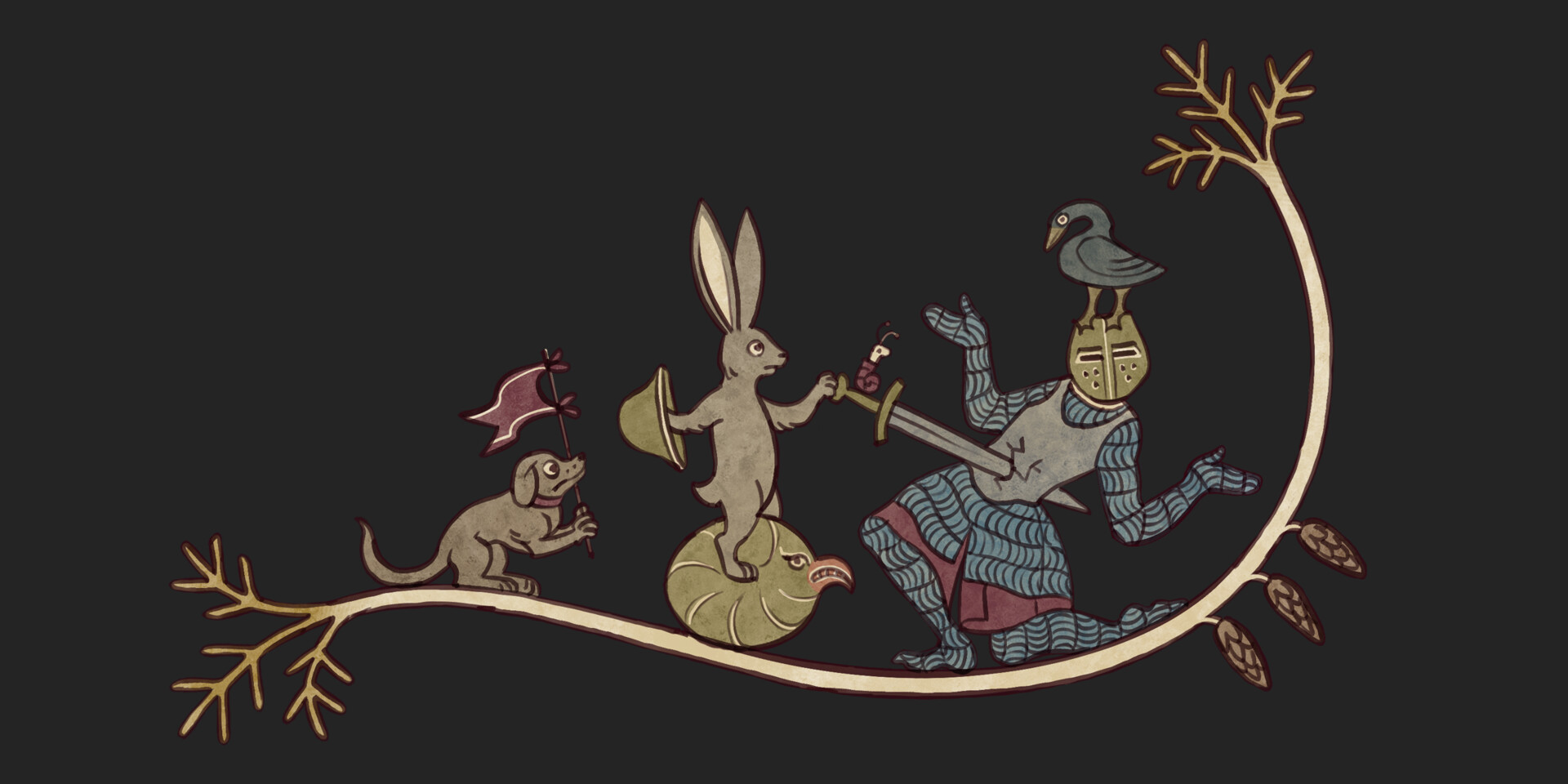 Florian Varzi - DoA - Marginalia style Iconography