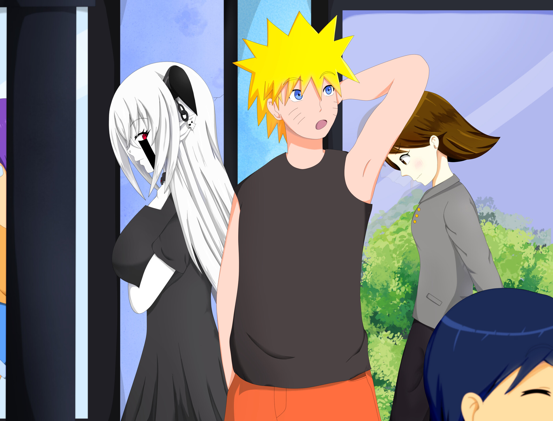 ArtStation - A Stroll Through Town, image size:1920x1462