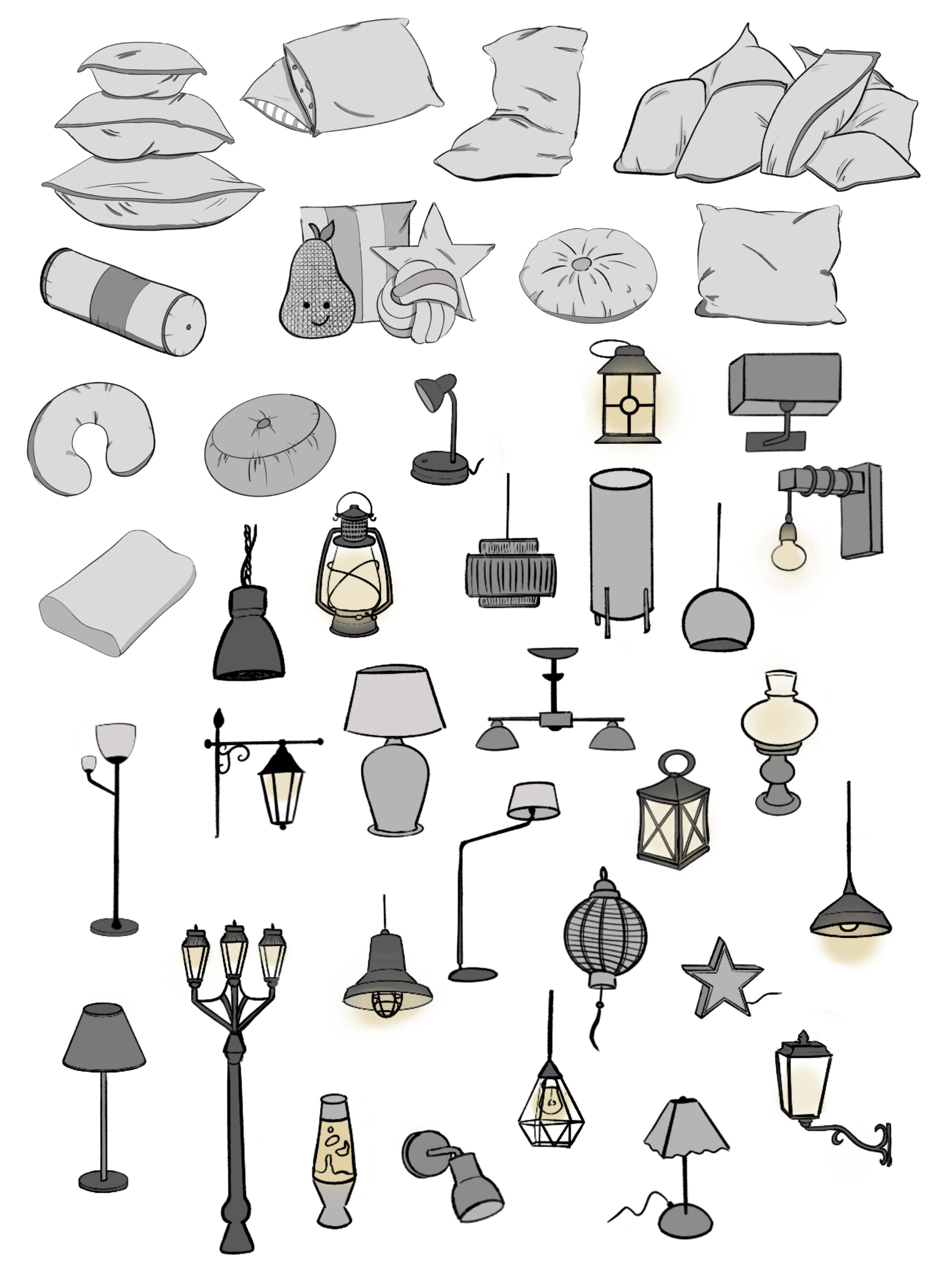 ArtStation Drawing References Lamps