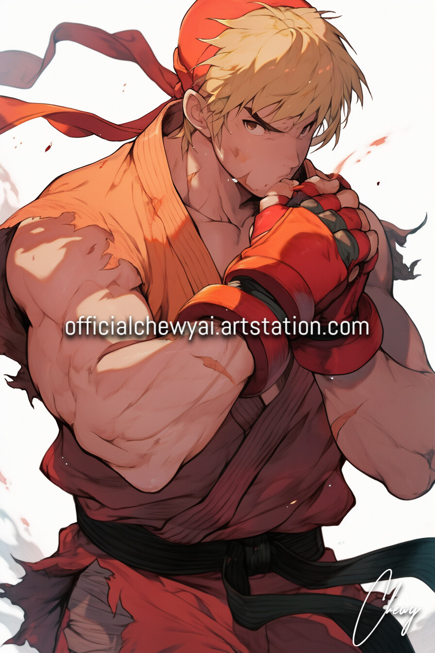 ArtStation - Ryu - street fighter alpha anime